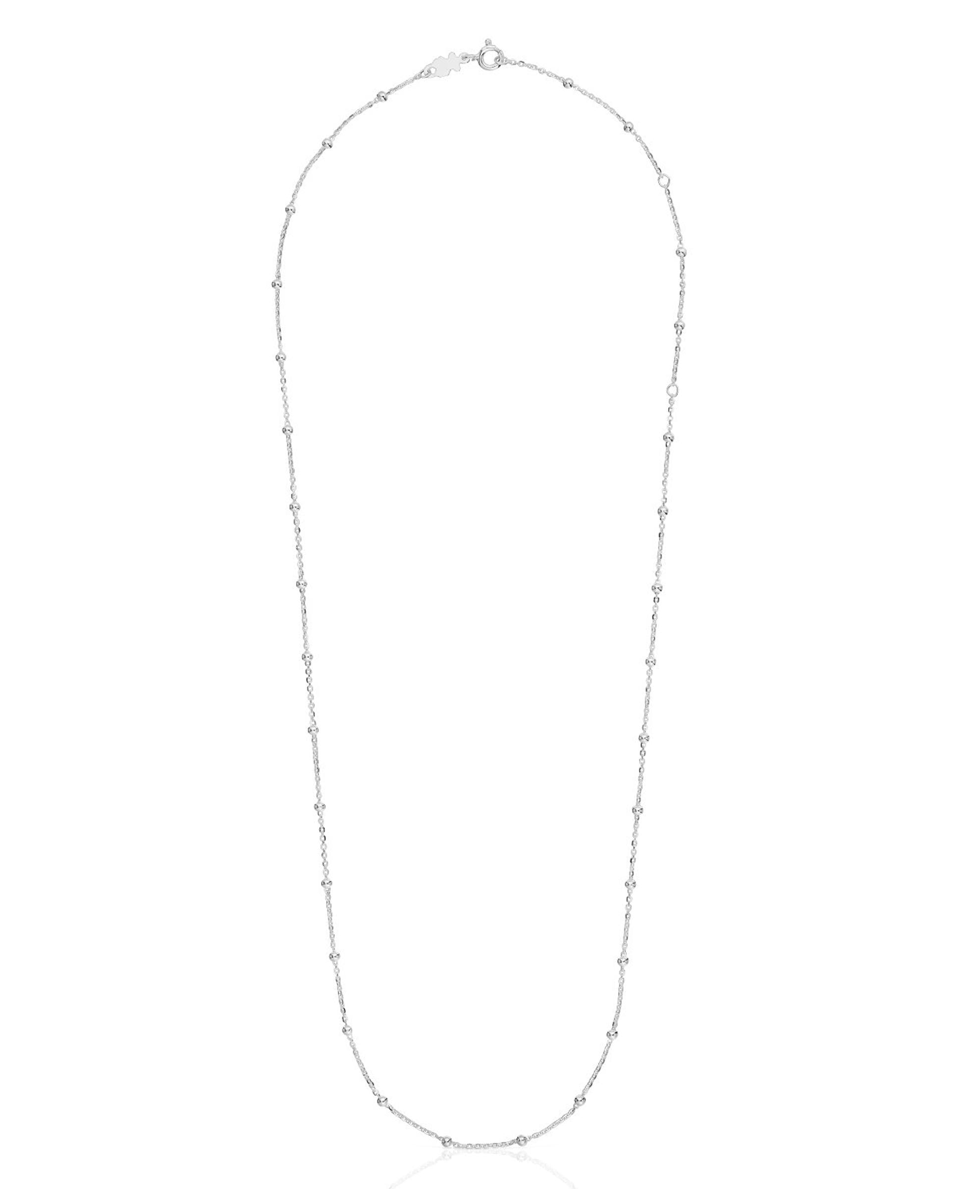 Colar Basics de Prata com Bolas Prateado-1