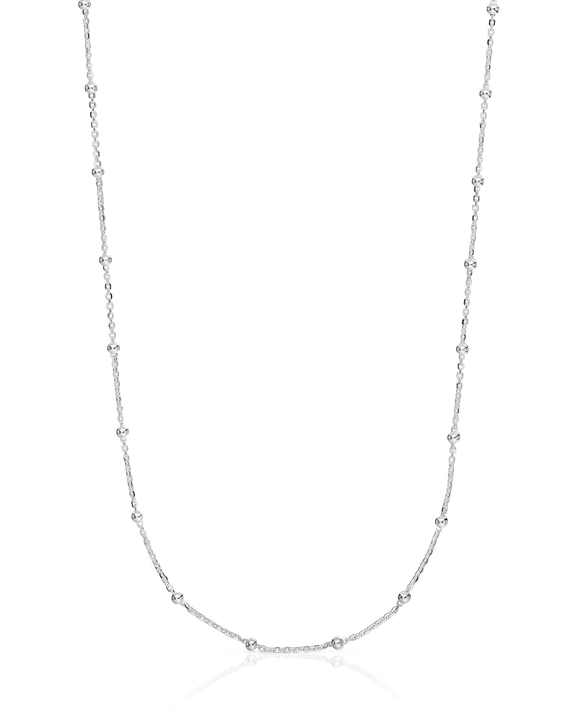 Colar Basics de Prata com Bolas Prateado-2