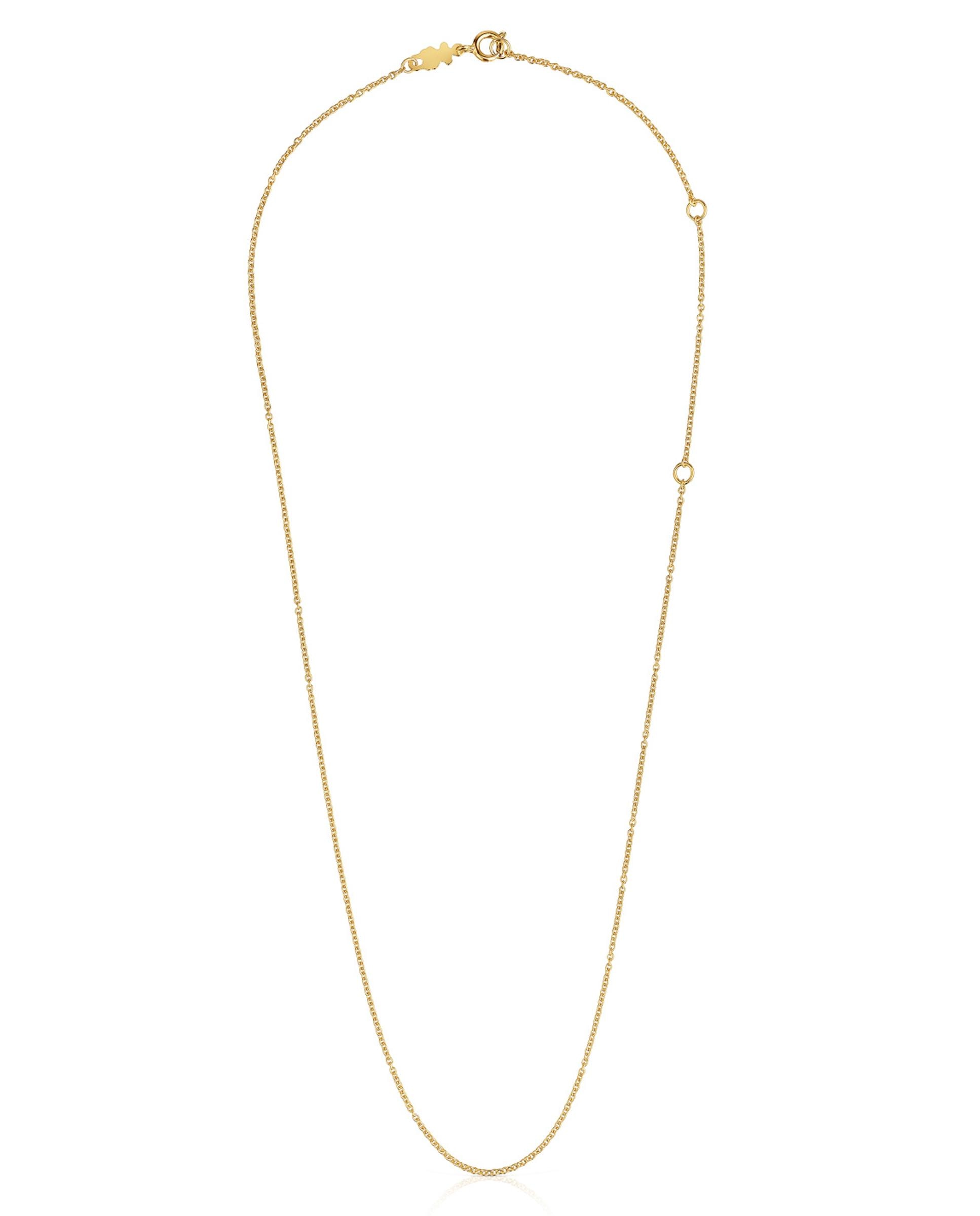 Gargantilha Basics Banhada em Ouro de 18 Kt Sobre Prata Ouro-1