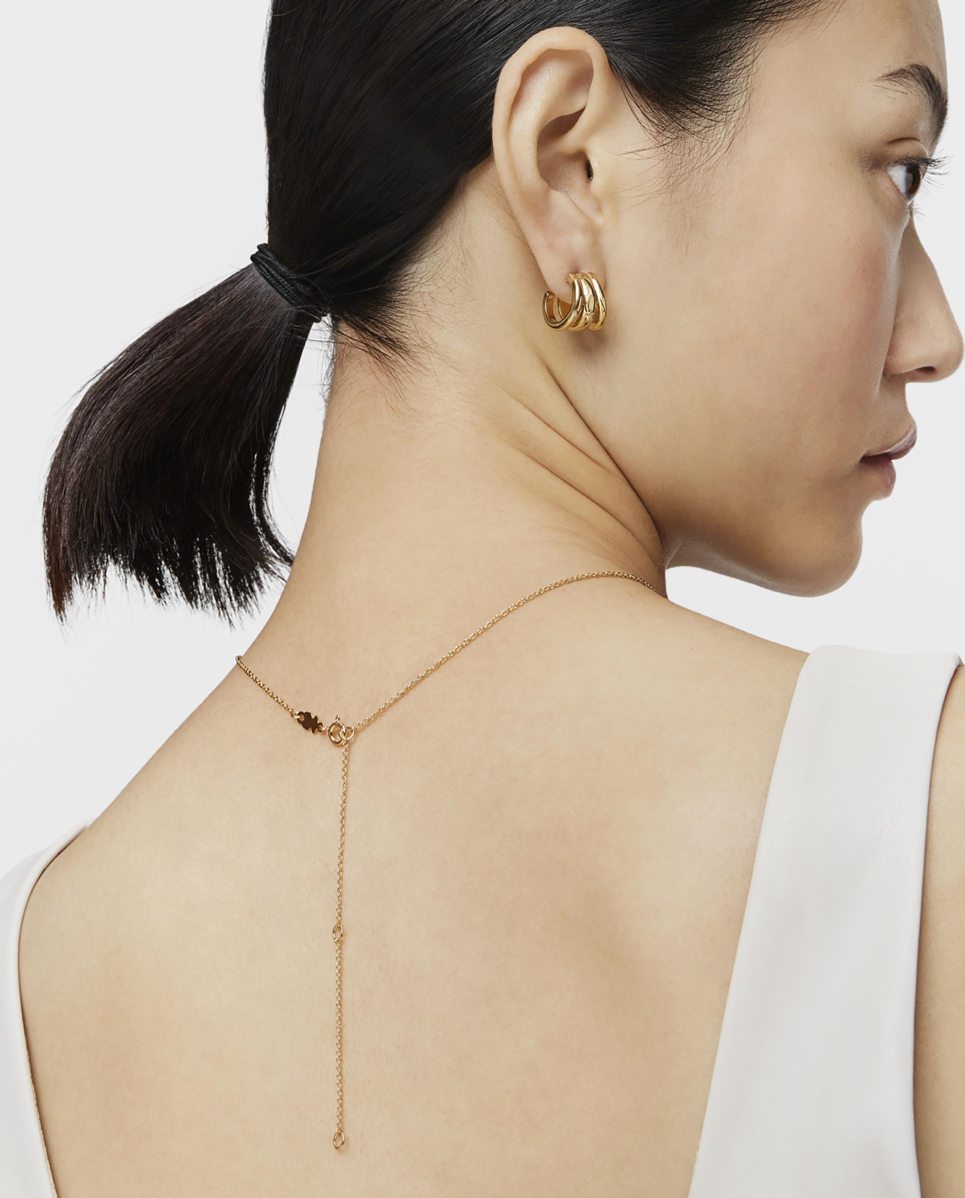 Gargantilha Basics Banhada em Ouro de 18 Kt Sobre Prata Ouro-4