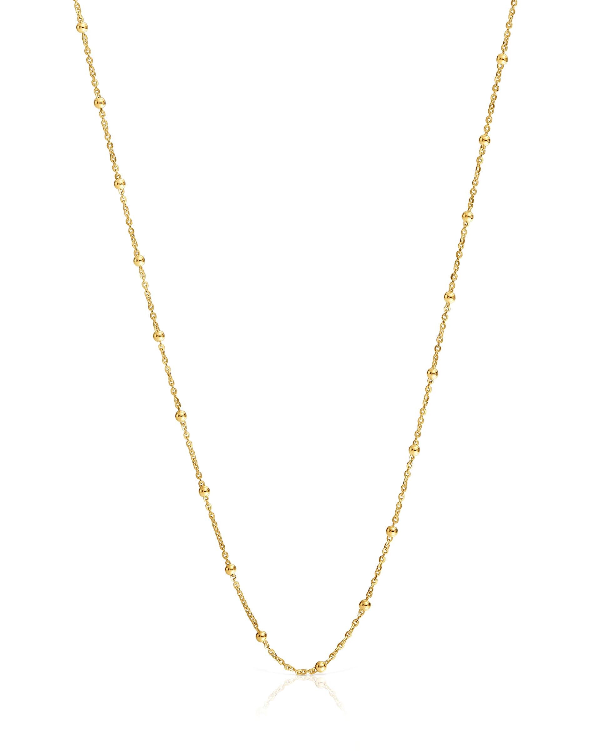 Gargantilha Basics Banhada em Ouro de 18 Kt Sobre Prata com Bolas Ouro-2