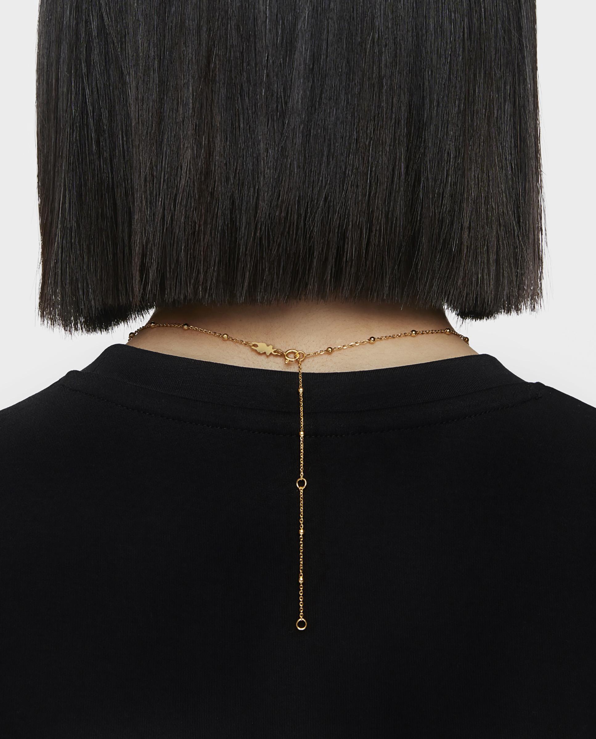 Gargantilha Basics Banhada em Ouro de 18 Kt Sobre Prata com Bolas Ouro-5