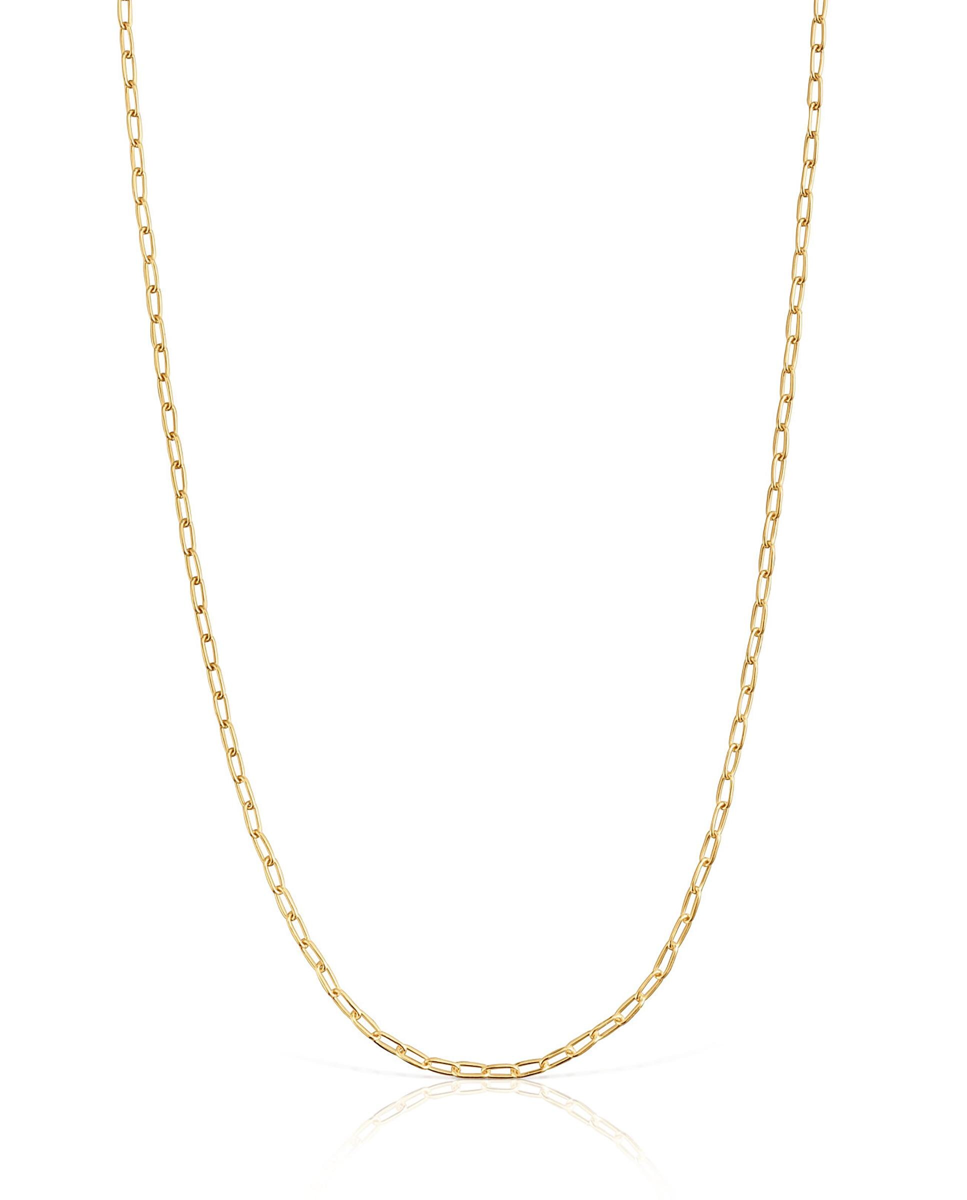 Colar Basics Banhado a Ouro de 18 Kt Sobre Prata com Argolas Ovais Dourado-2