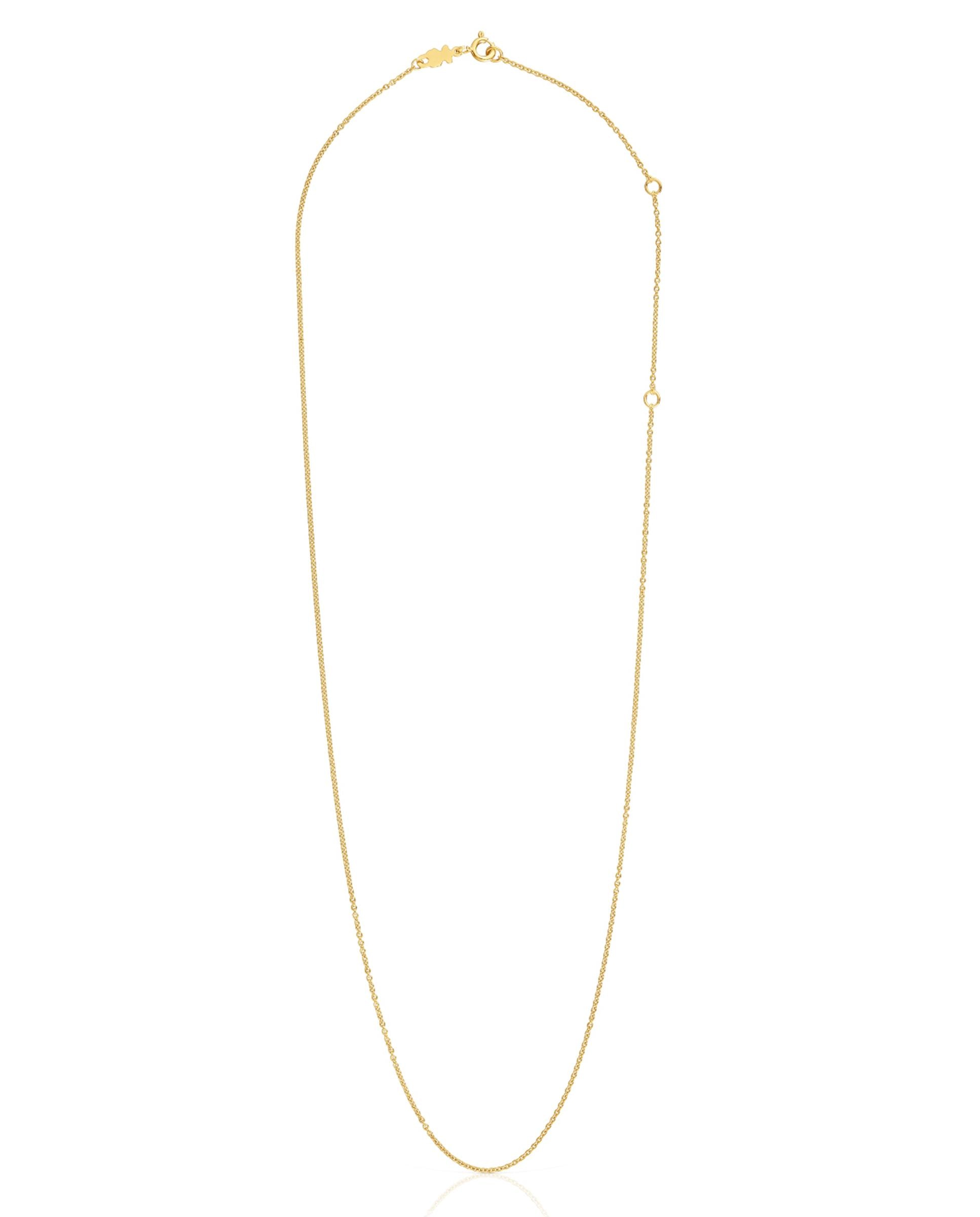 Gargantilha Basics Banhada em Ouro de 18 Kt Sobre Prata Ouro-1