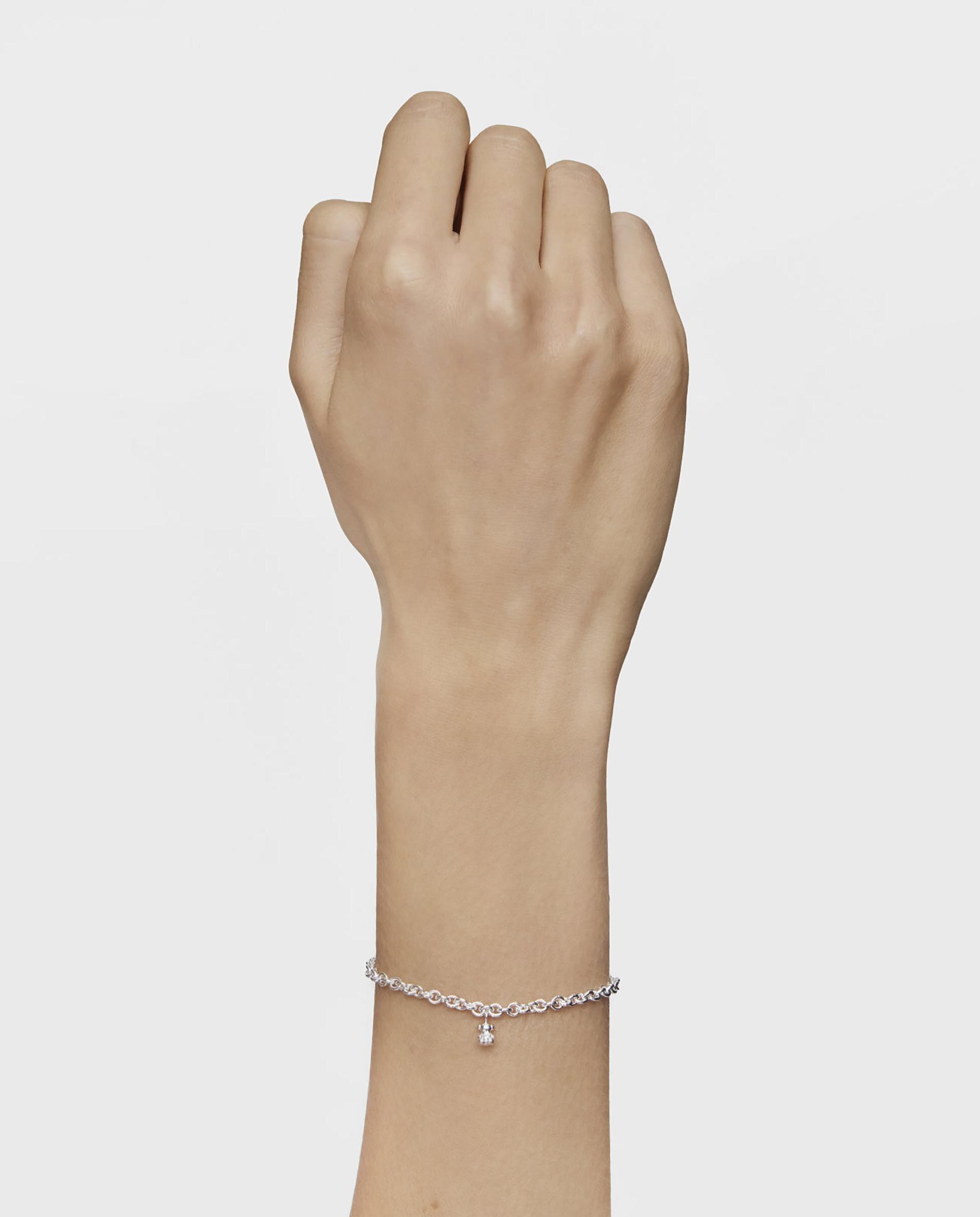 Pulseira de Corrente Bold Bear de Prata Prateado-4