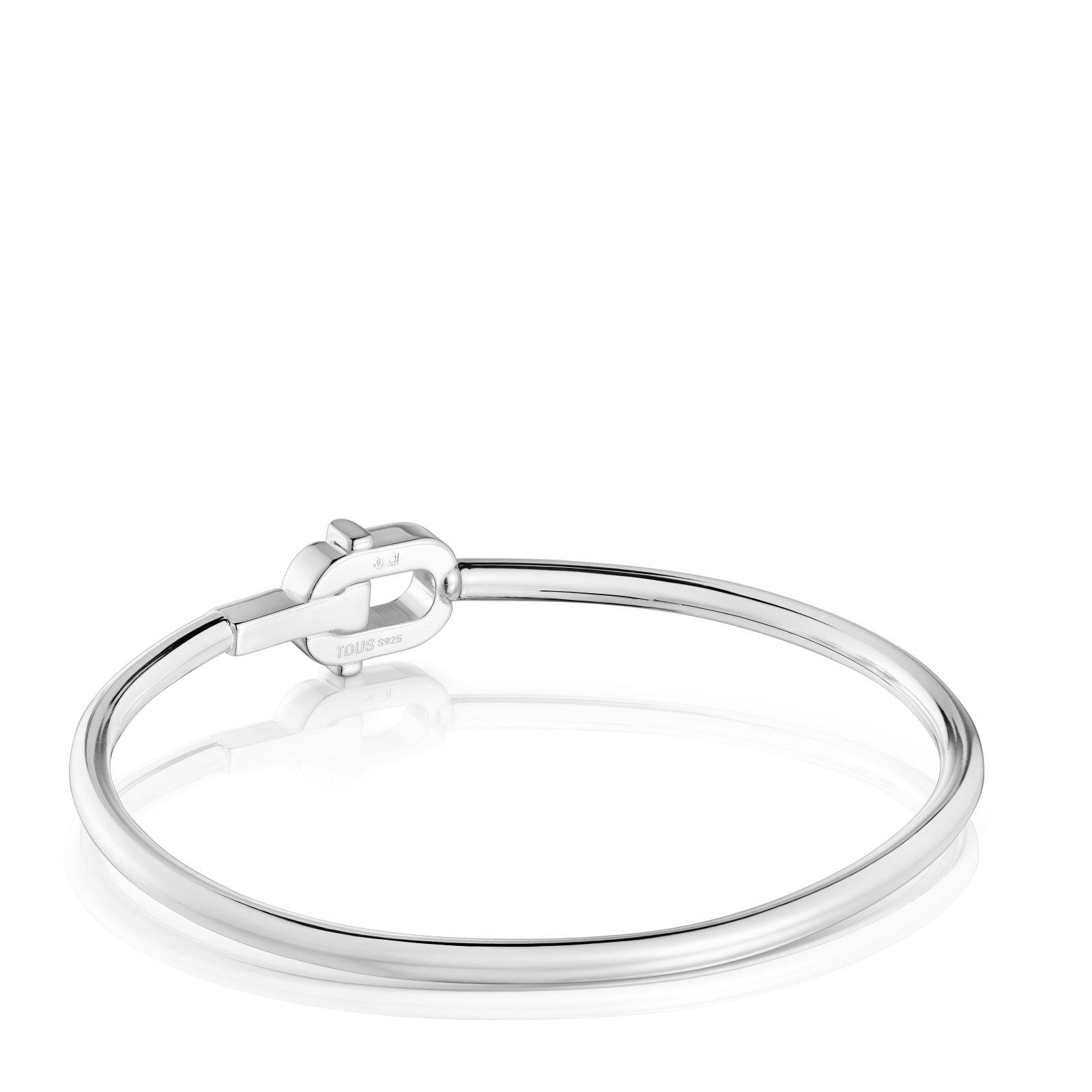 Pulseira Rígida Esclava de Prata 2,6 Mm Tous Manifesto Prateado-3