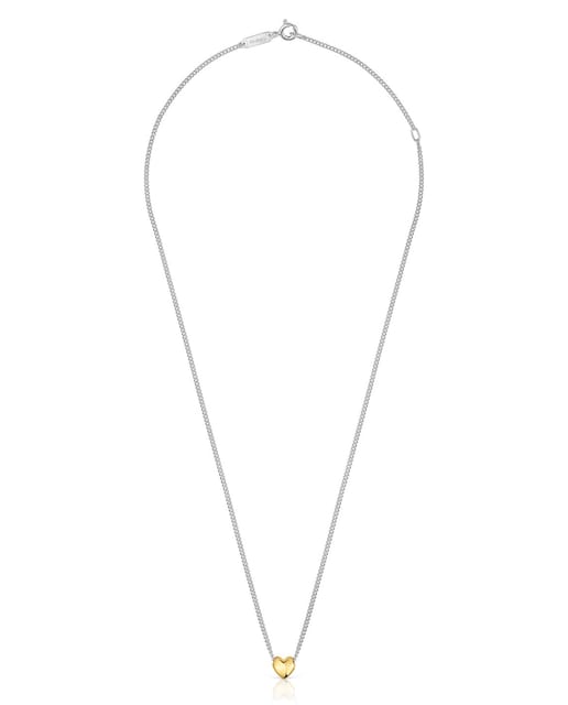 Imagem 0 de Colar My Other Half Curto com Coração Bicolor