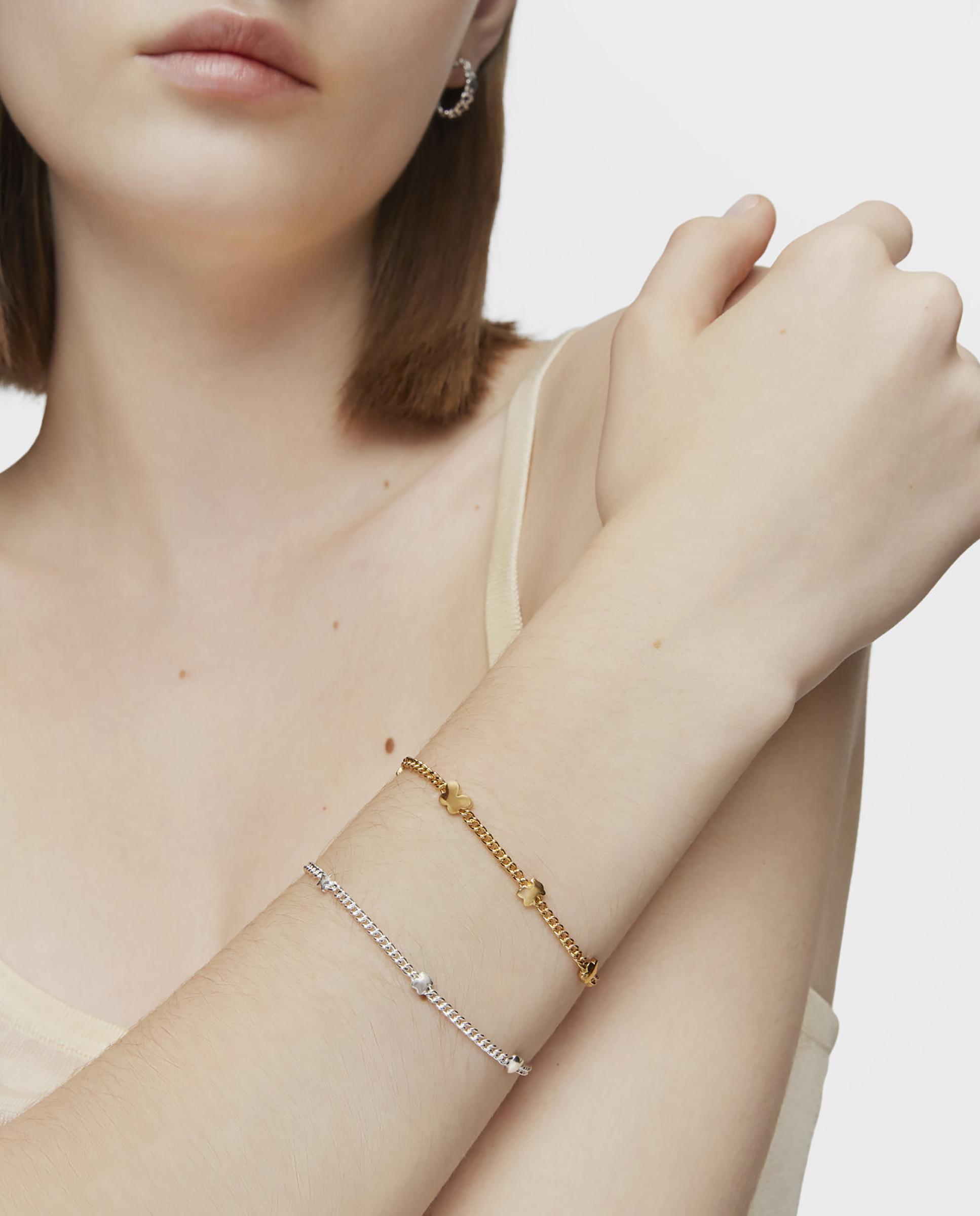 Pulseira de Corrente Bold Motif de Prata com Motivos Vários Prateado-5