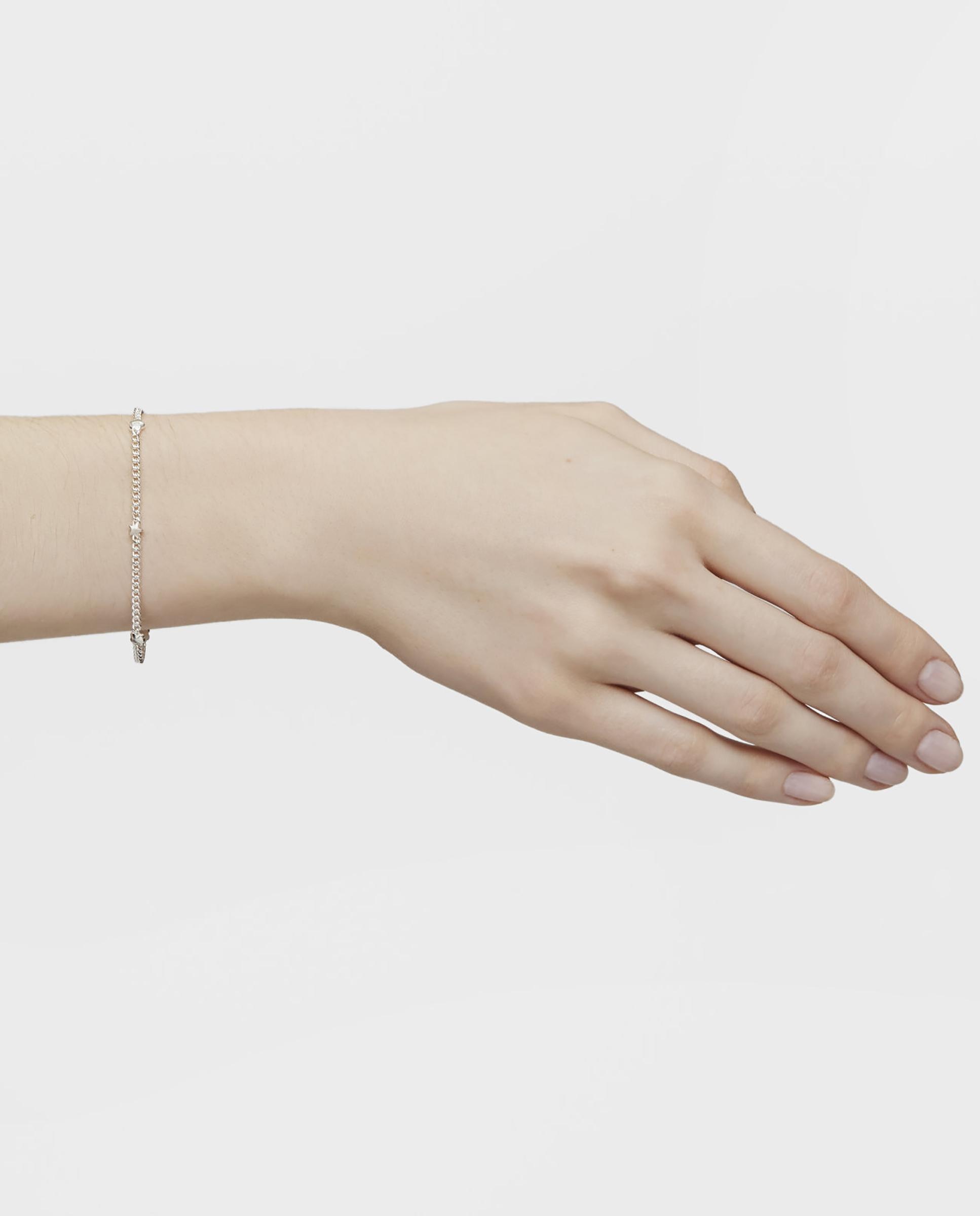 Pulseira de Corrente Bold Motif de Prata com Motivos Vários Prateado-6