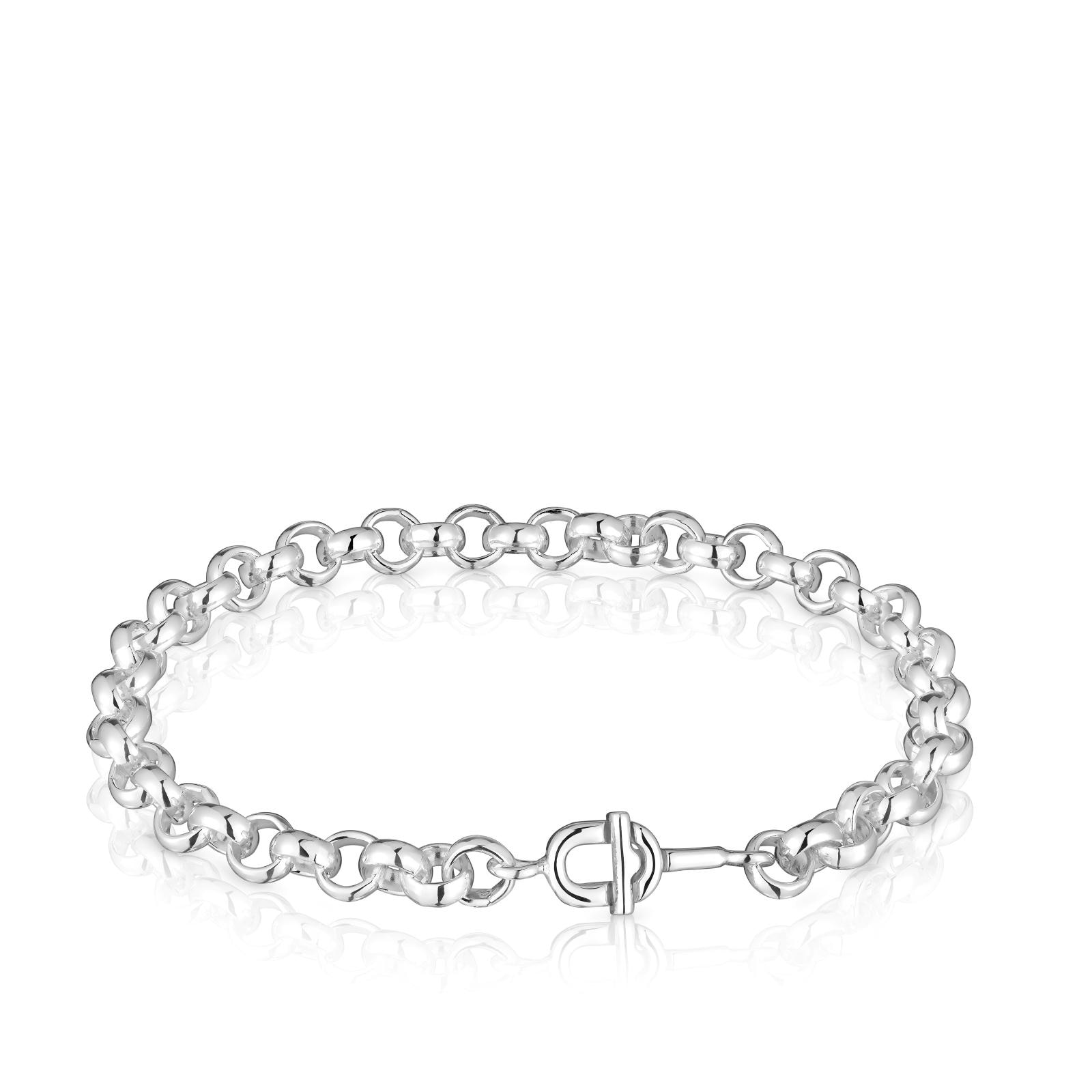 Pulseira de Corrente de Prata 17,5 Cm Tous Manifesto Prateado-1