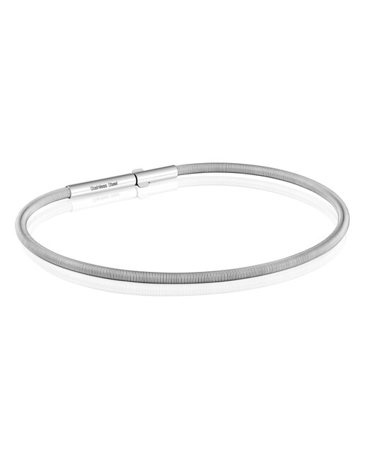Imagem 0 de Pulseira Mesh Tube de Aço - Prateado