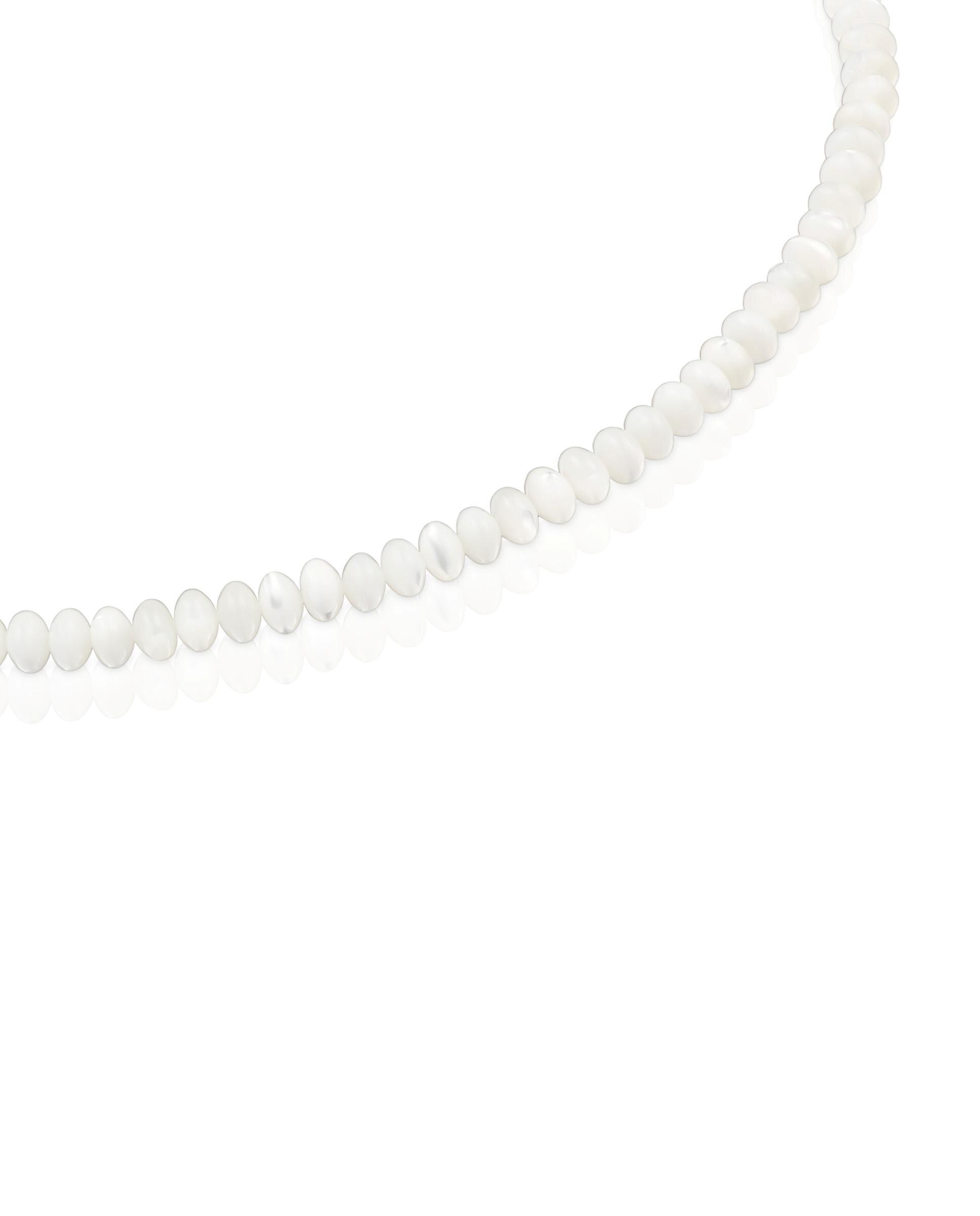Colar Basic Colors Curto de Prata e Madrepérola Branco-2