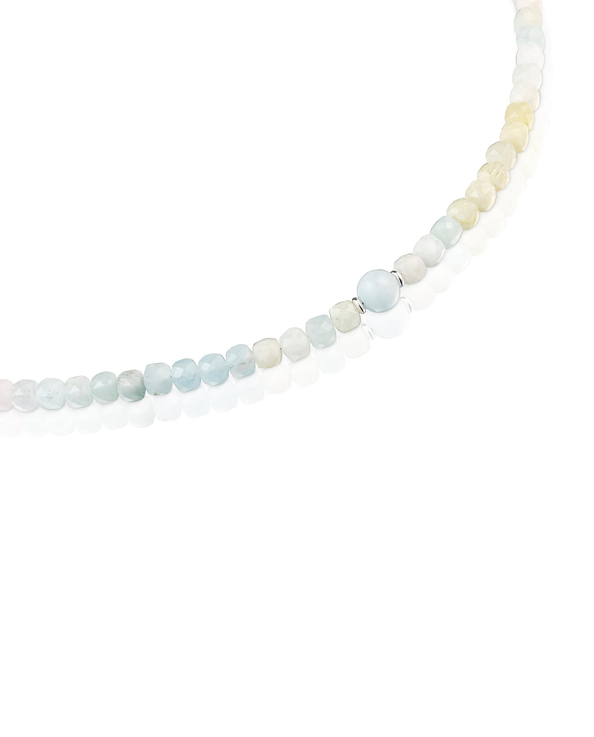 Colar Basic Colors Curto de Prata e Berilos Multicolor-2