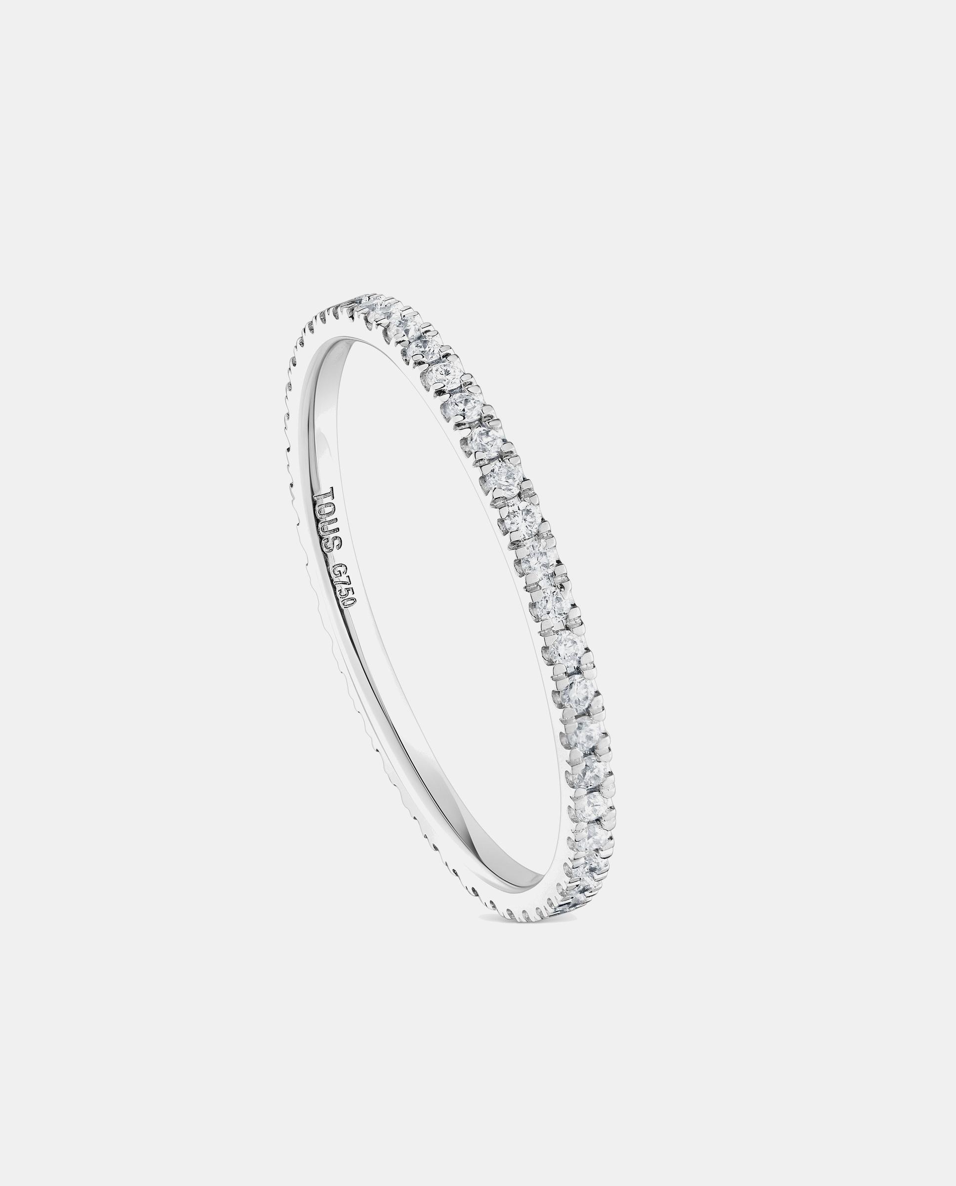 Anel Les Classiques de Ouro Branco com Diamantes Branco-1