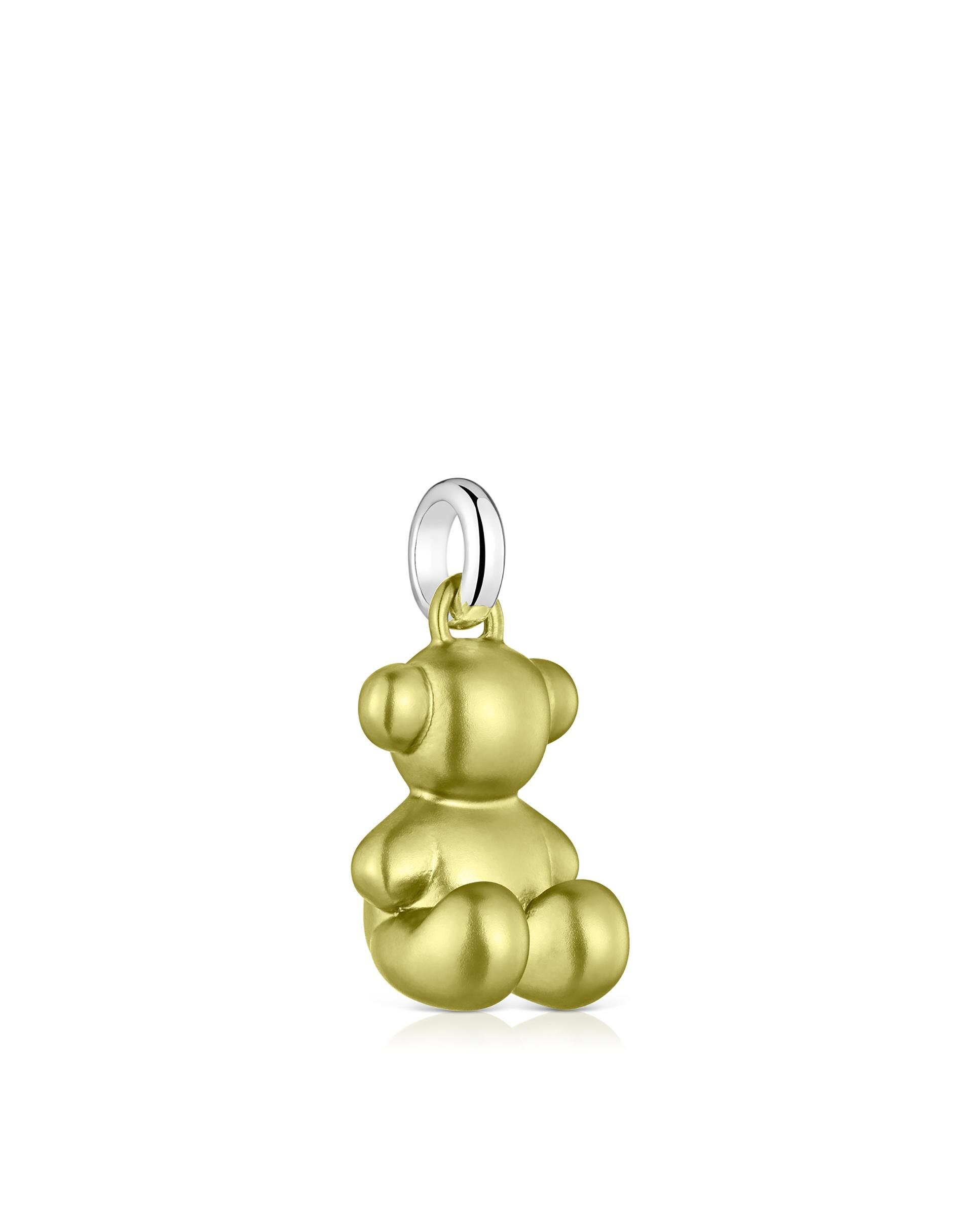 Pendente Bold Bear de Urso Médio de Aço em Verde Verde-flúor-3