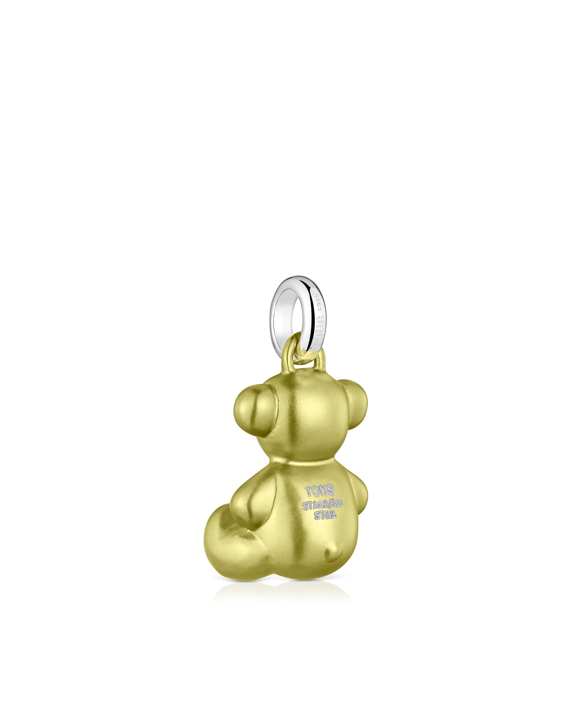 Pendente Bold Bear de Urso Médio de Aço em Verde Verde-flúor-4