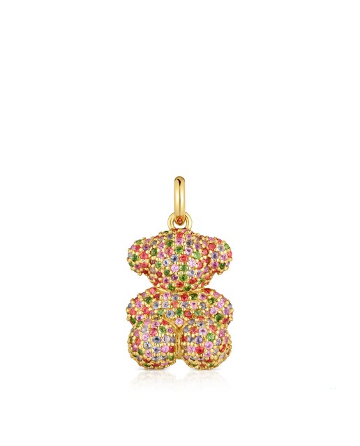 Imagem 0 de Pingente Bold Bear Urso Médio de Ouro e Pedras