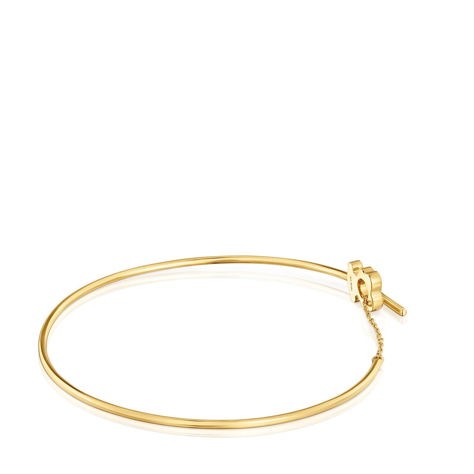 Pulseira Escrava I-bear de Ouro e Urso Dourado-1