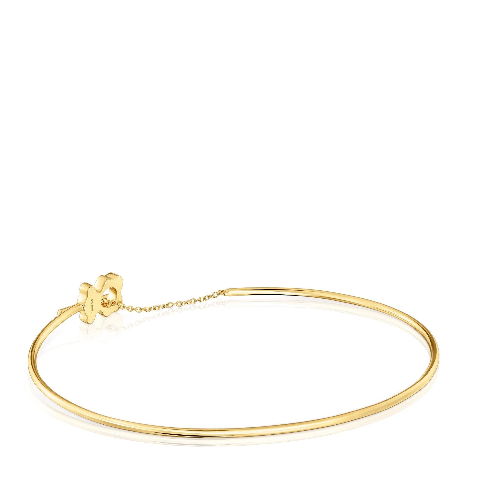 Pulseira Escrava I-bear de Ouro e Urso Dourado-2