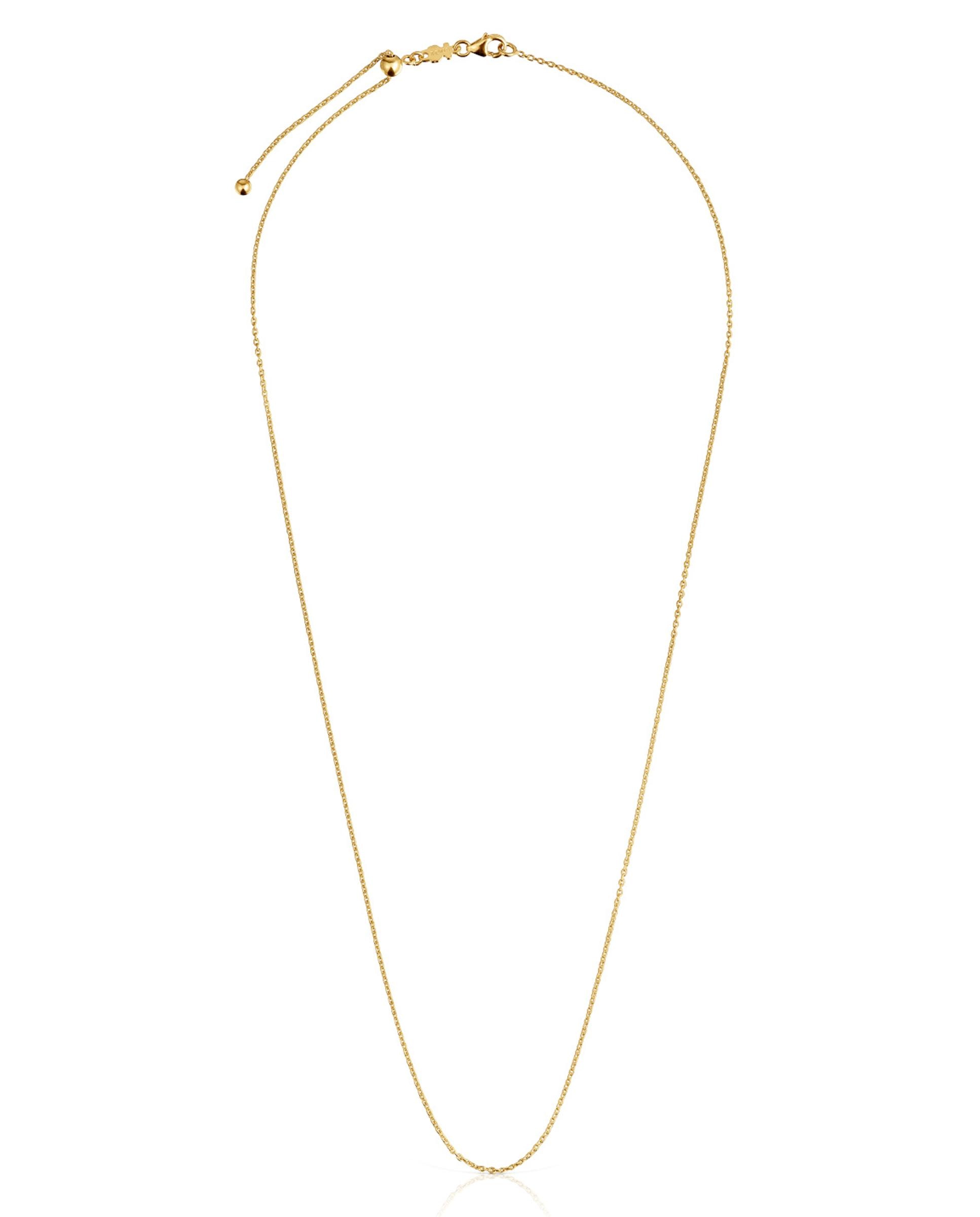 Colar Básico Curto de Ouro Dourado-1