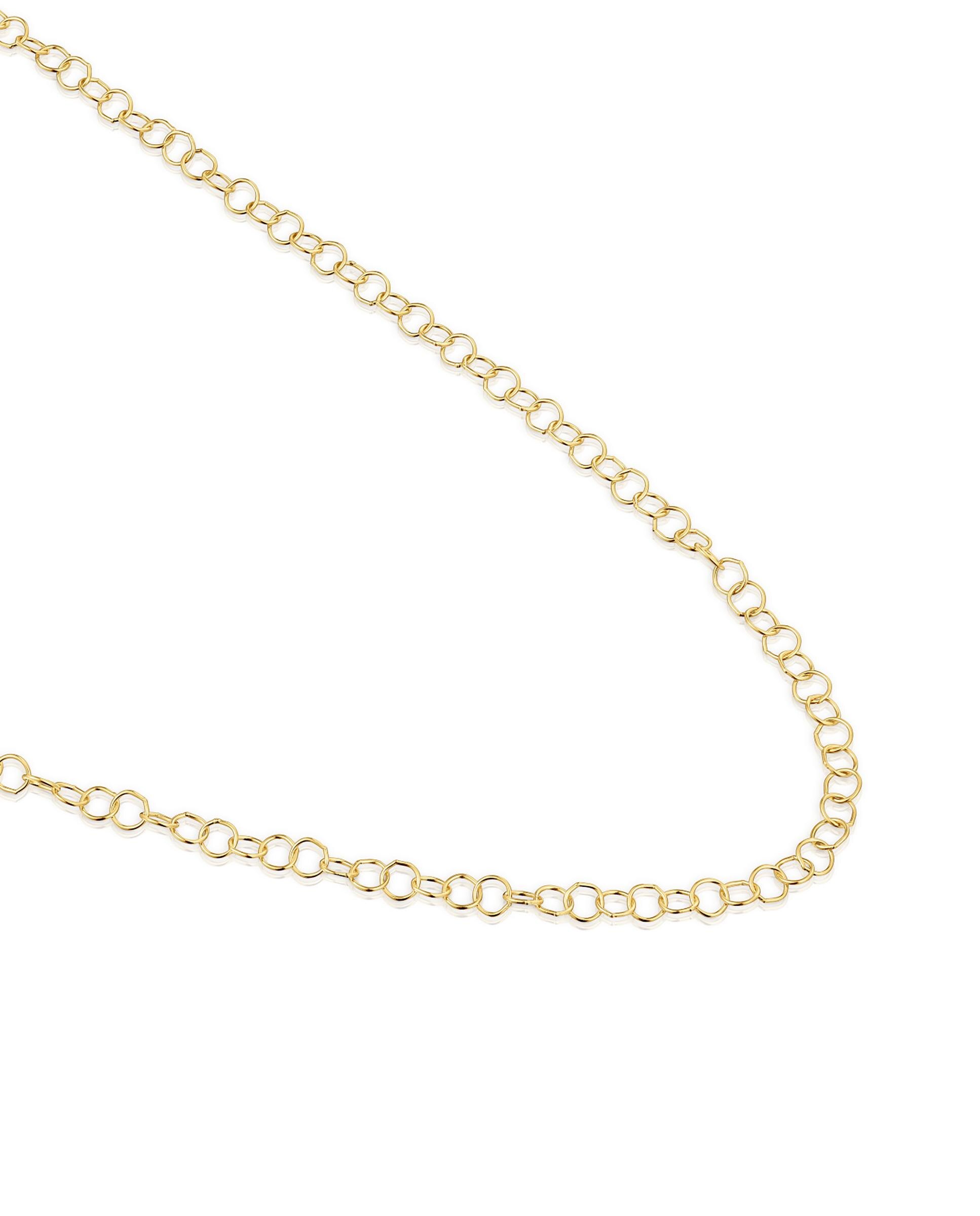 Colar Básico Curto com Argolas de Ouro Dourado-3