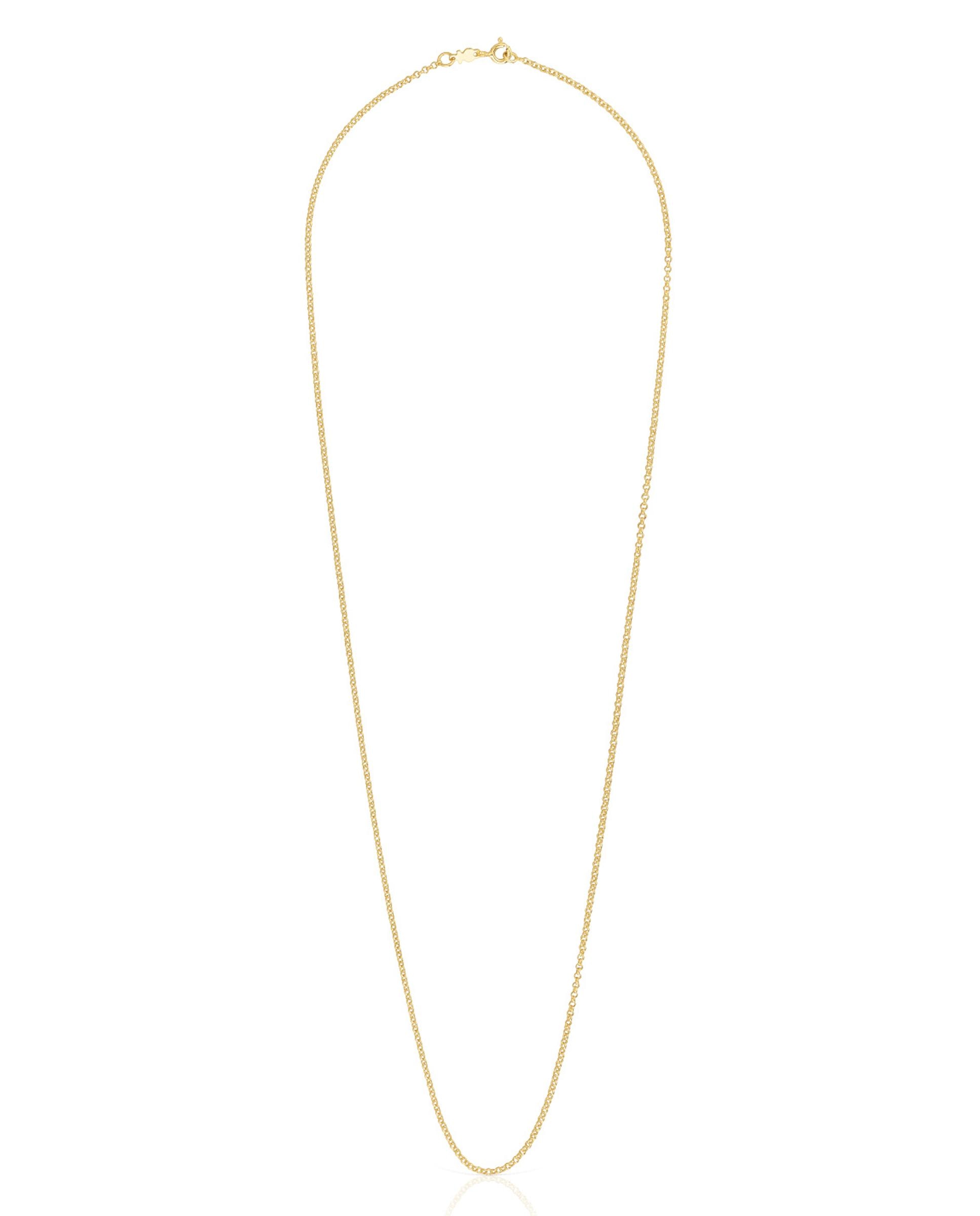 Colar Basic Médio de Ouro Dourado-1
