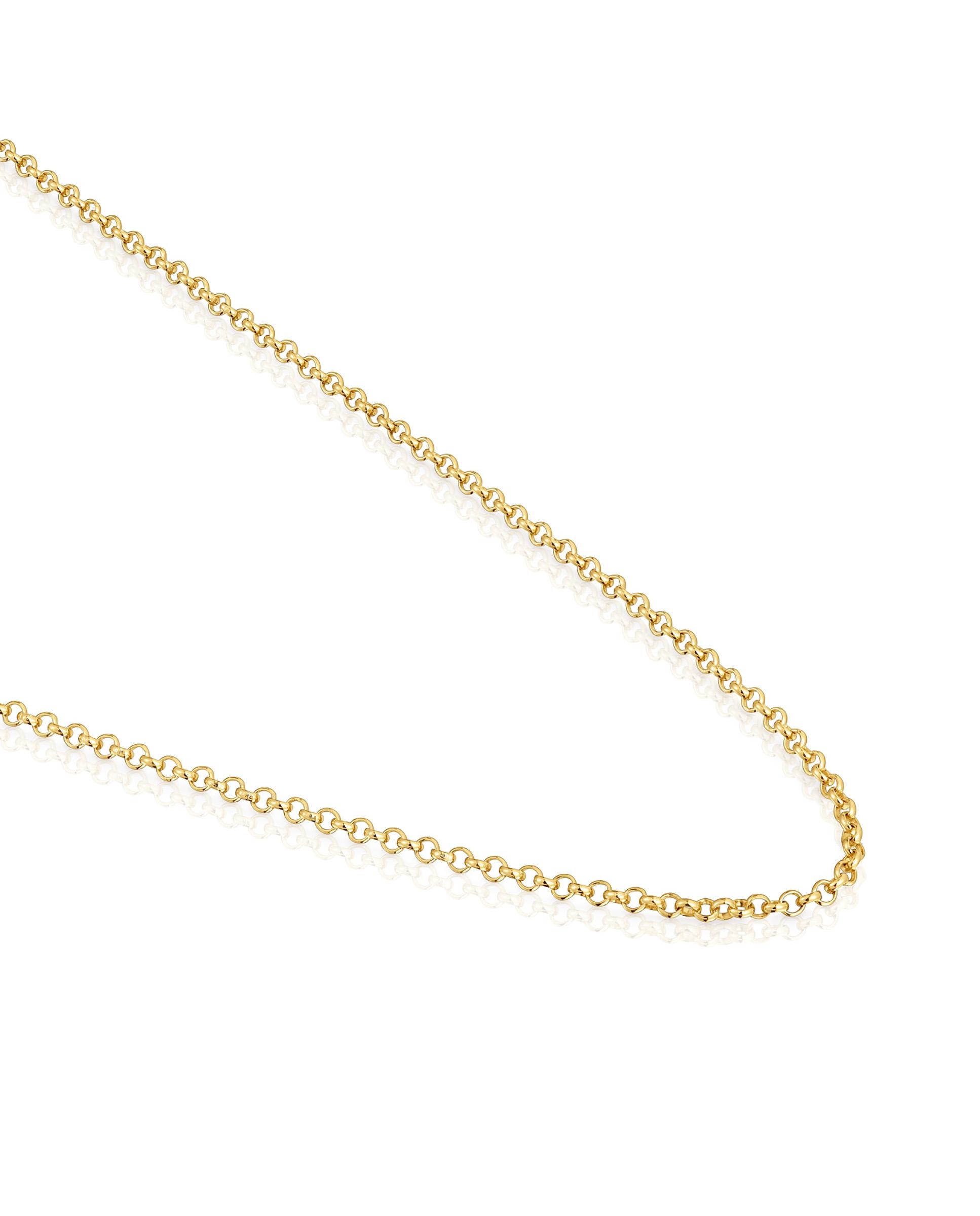 Colar Basic Médio de Ouro Dourado-3