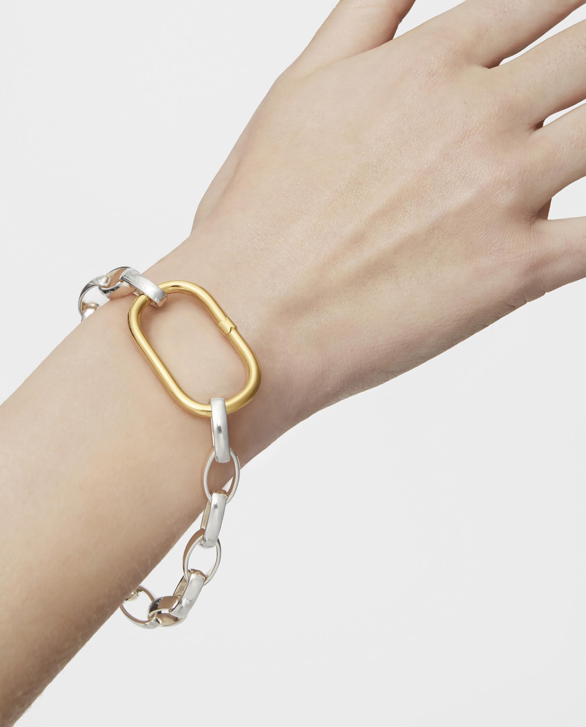 Pendente de Argola Hold Oval Extra Grande Banhada em Ouro 18 Kt Sobre Prata Dourado-4