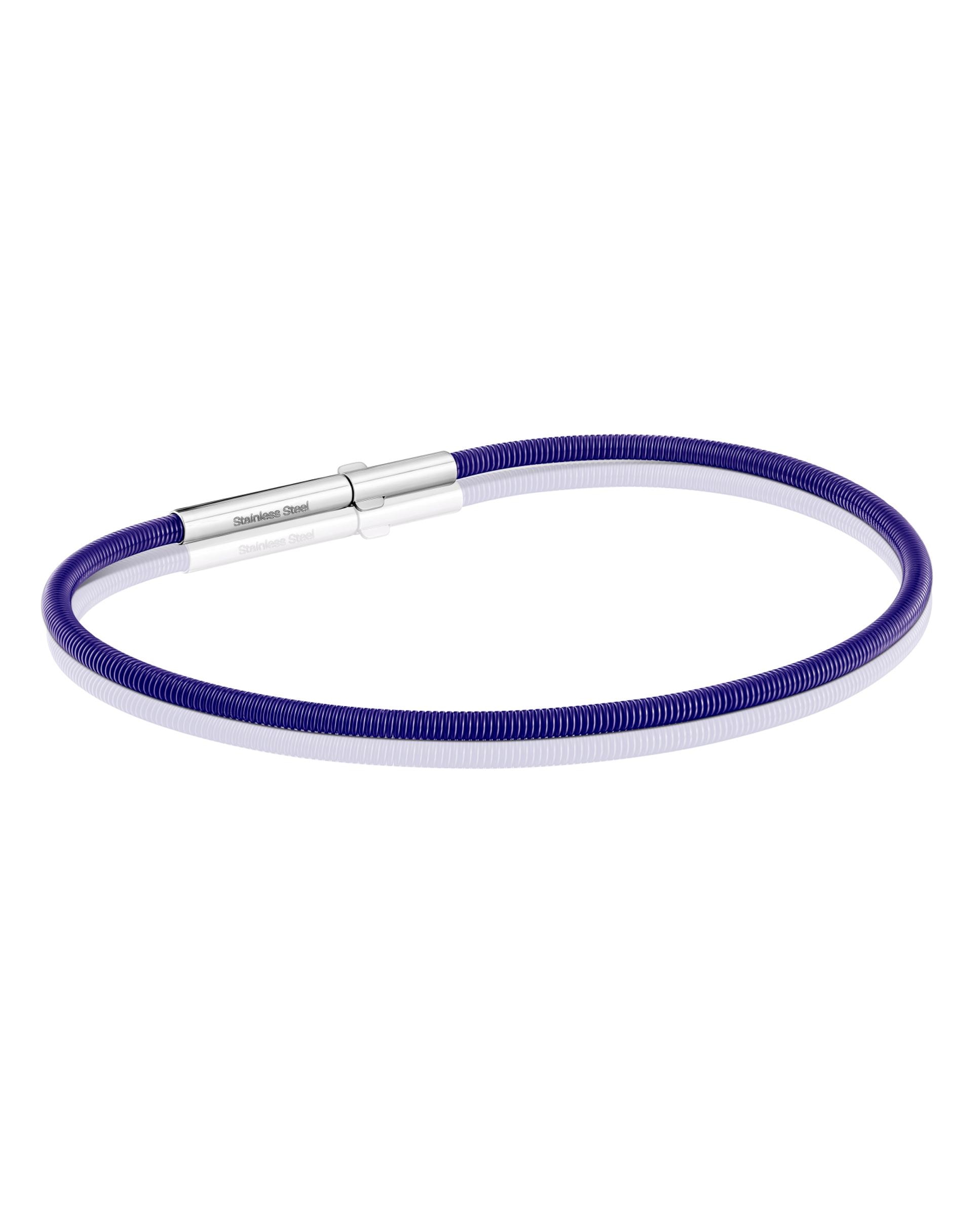 Imagem 0 de Pulseira Rígida Mesh Tube de Aço Ip Lilás 17 Cm