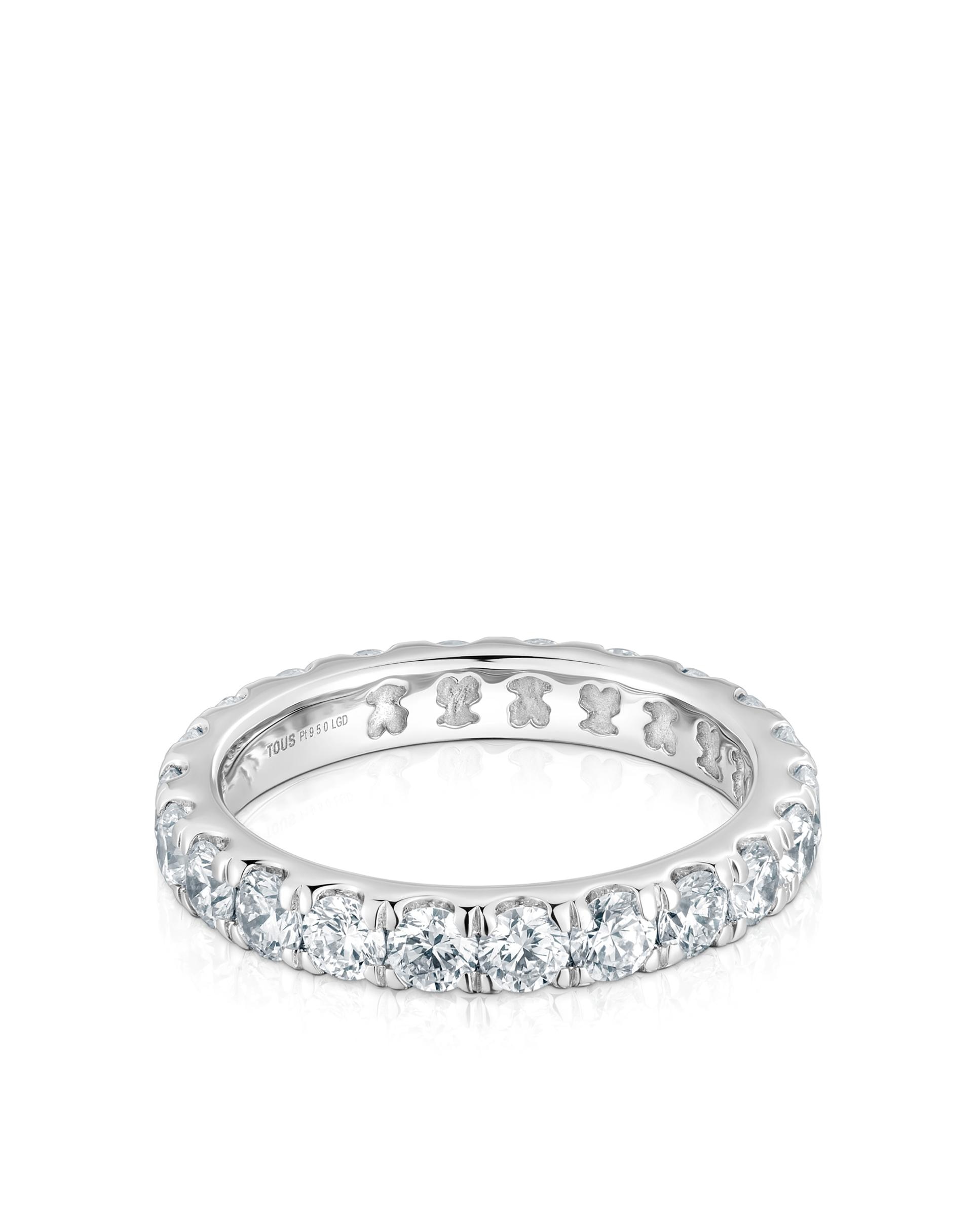 Imagem 0 de Aliança Les Classiques Lgd de Platina com Diamantes Criados em Laboratório