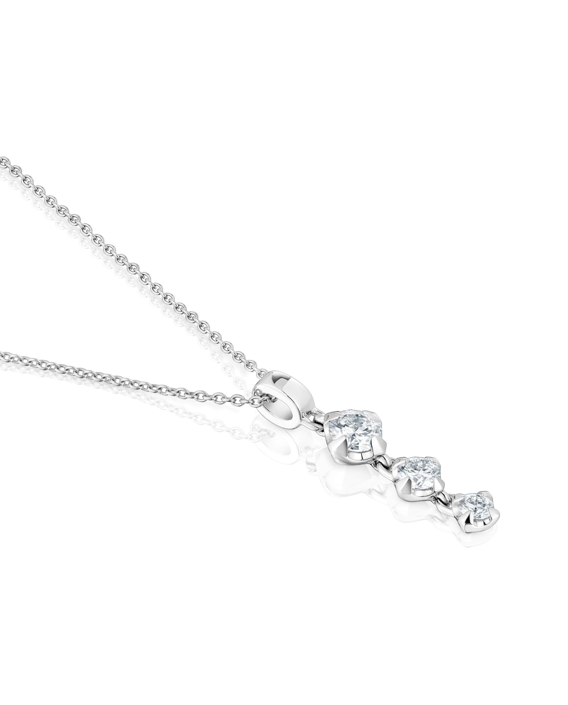 Corrente com Pendentes Les Classiques Lgd de Platina com Diamantes Criados em Laboratório Branco-2