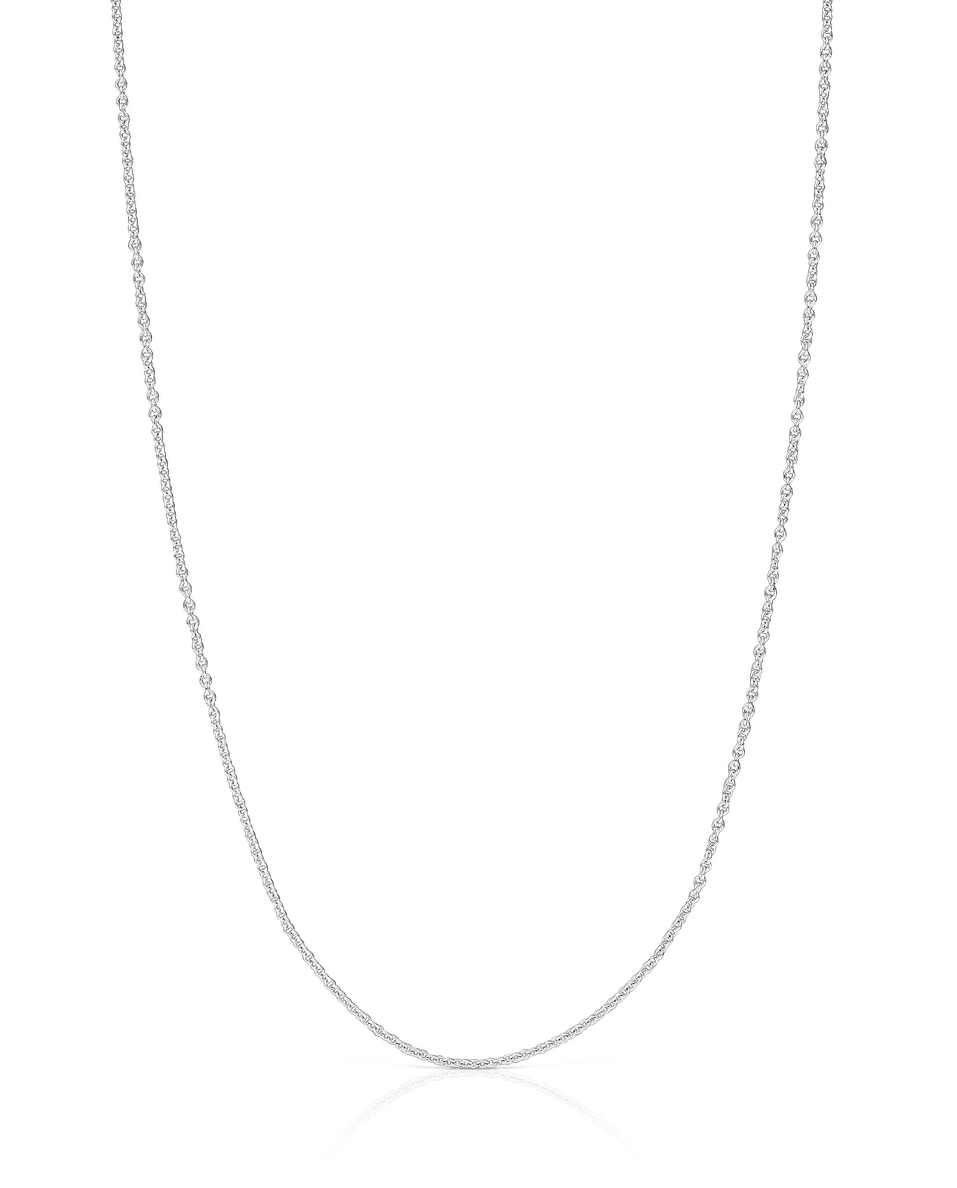 Colar Basics de Ouro Branco Prata-2