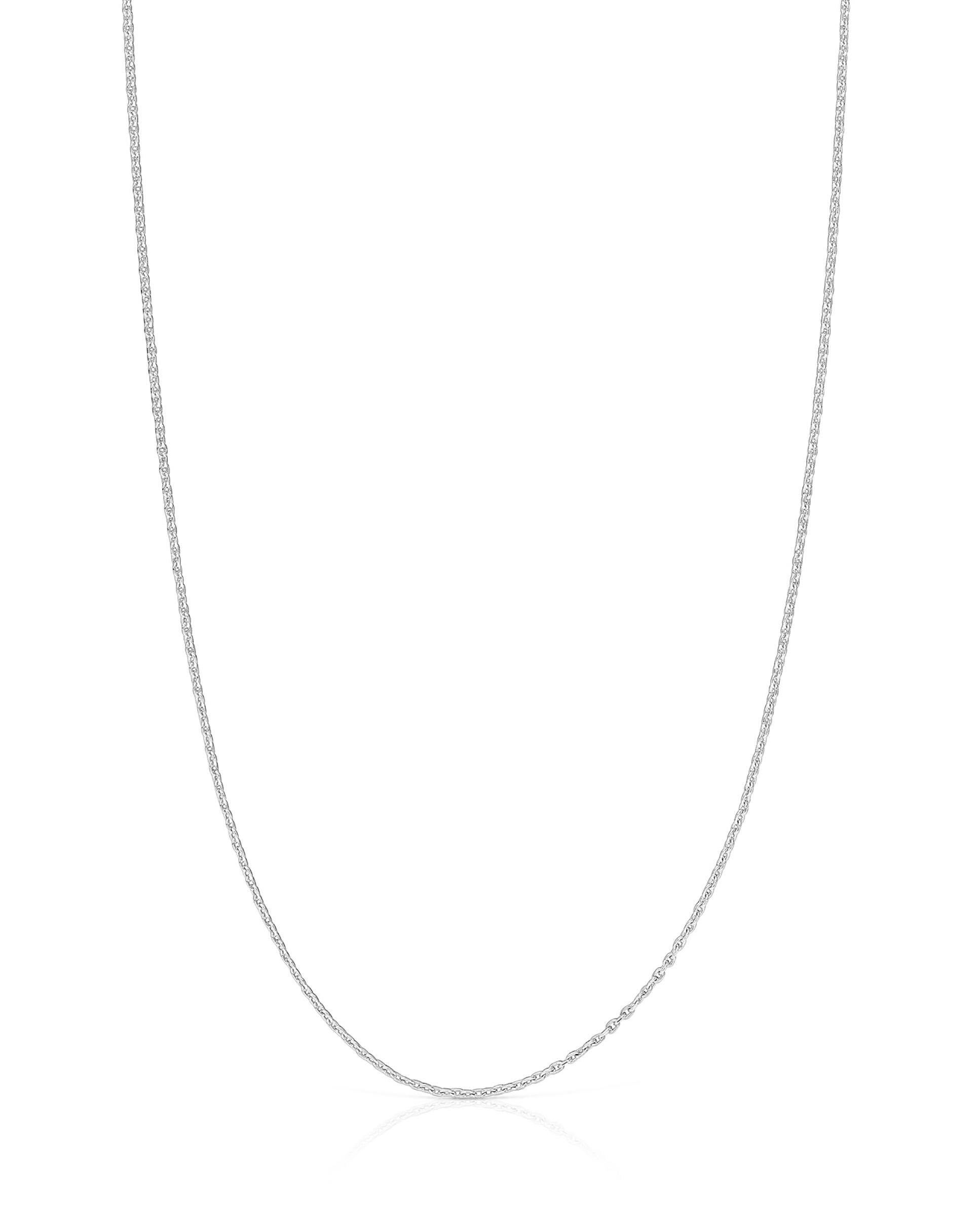 Colar Basics de Ouro Branco Prata-2