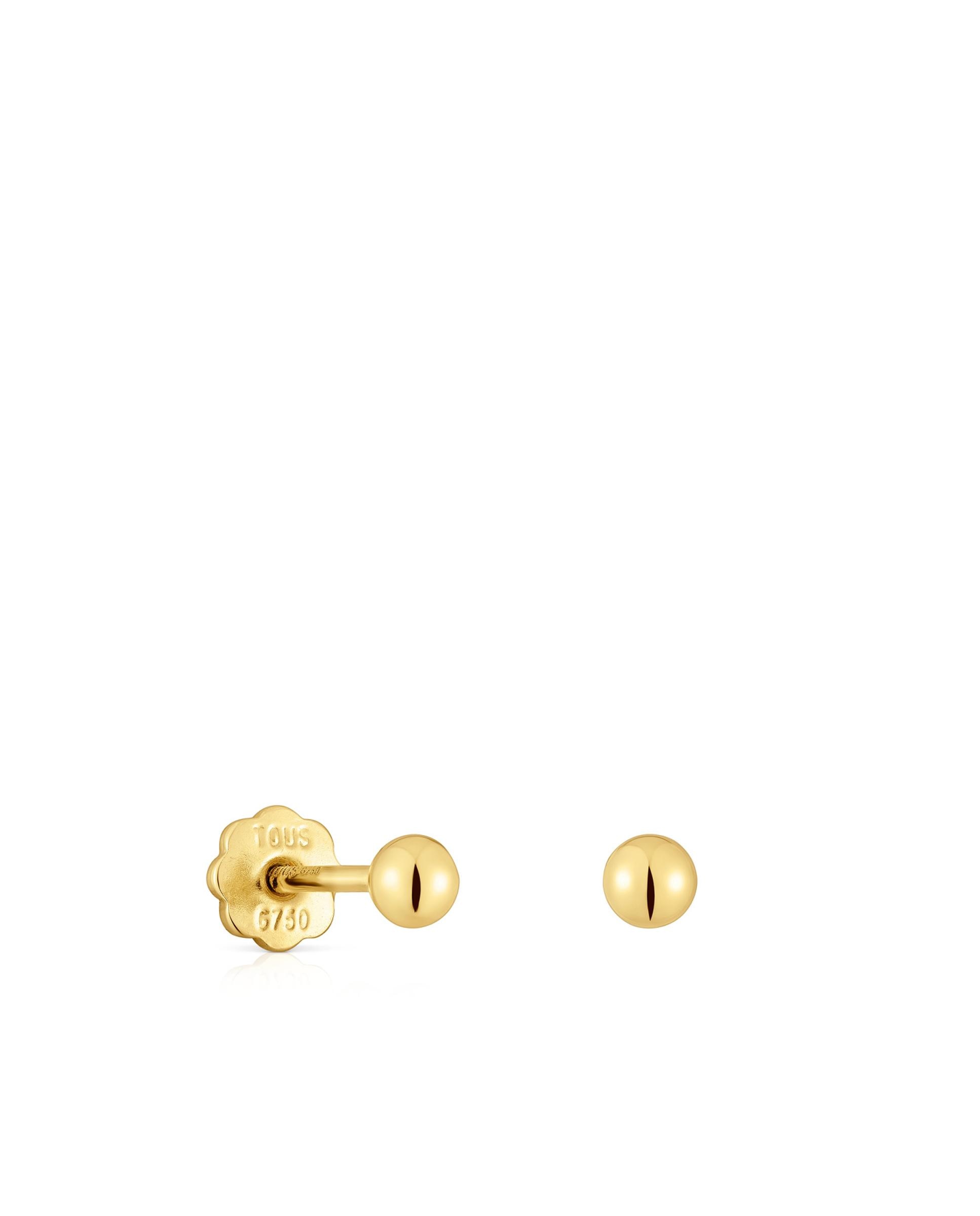 Brincos Basics de Ouro Dourado-1