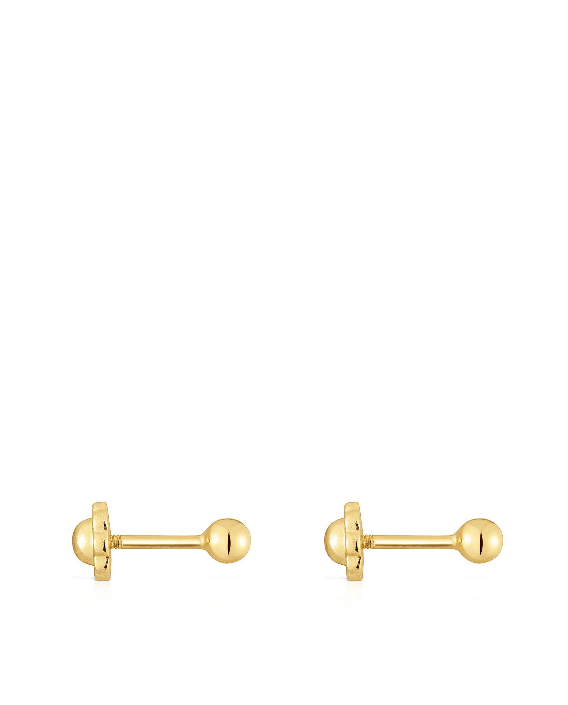 Brincos Basics de Ouro Dourado-2