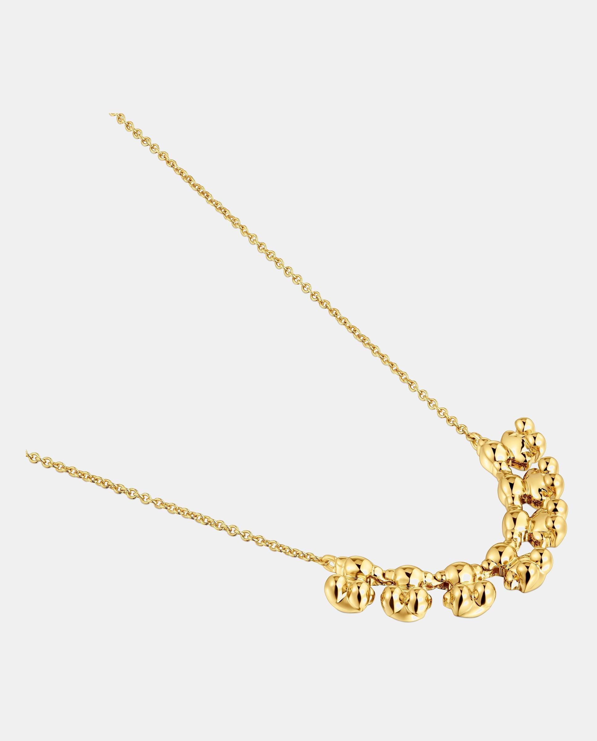 Colar Curto com Banho de Ouro 18 Kt Sobre Prata e Detalhe Bold Bear Dourado-2