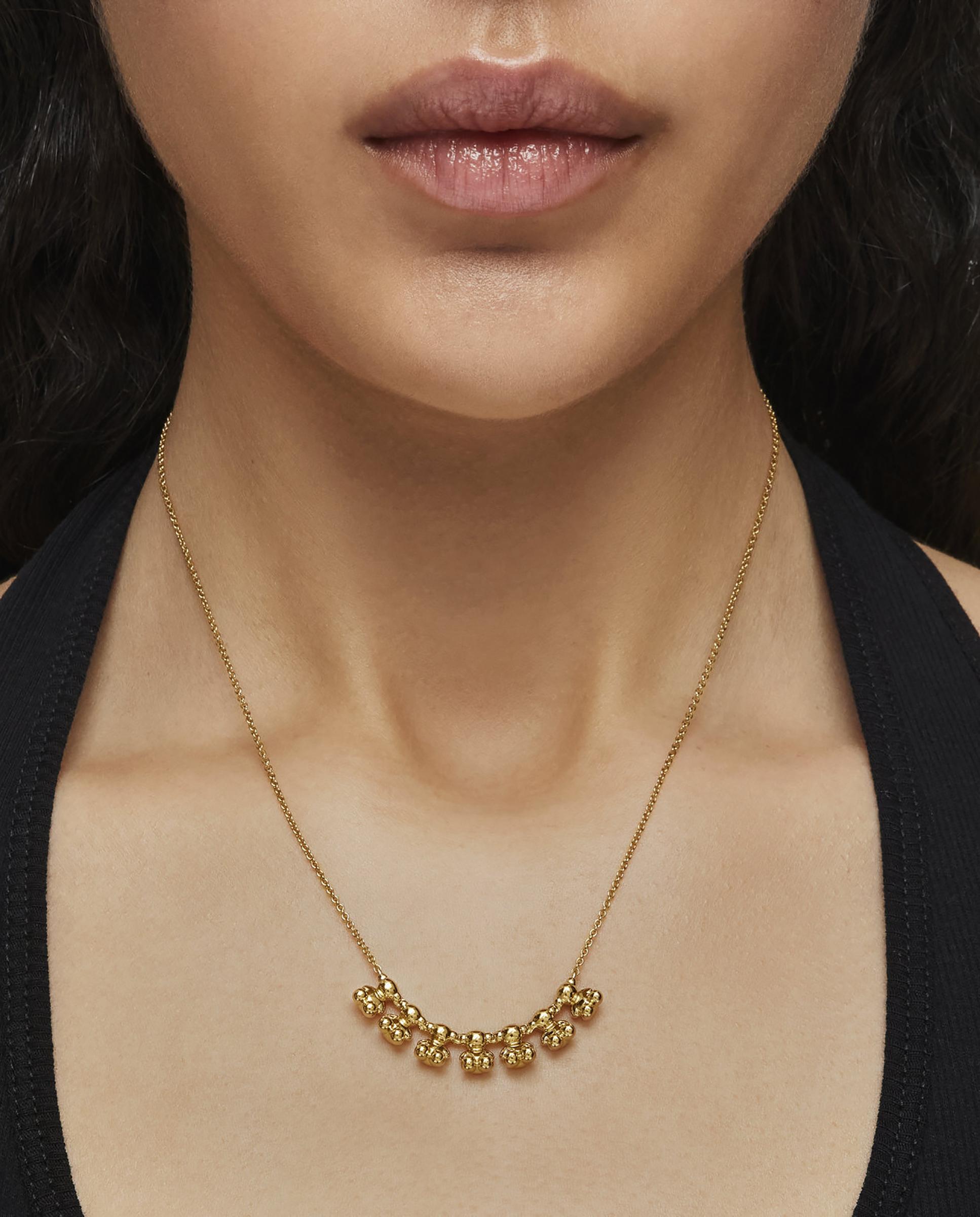 Colar Curto com Banho de Ouro 18 Kt Sobre Prata e Detalhe Bold Bear Dourado-5