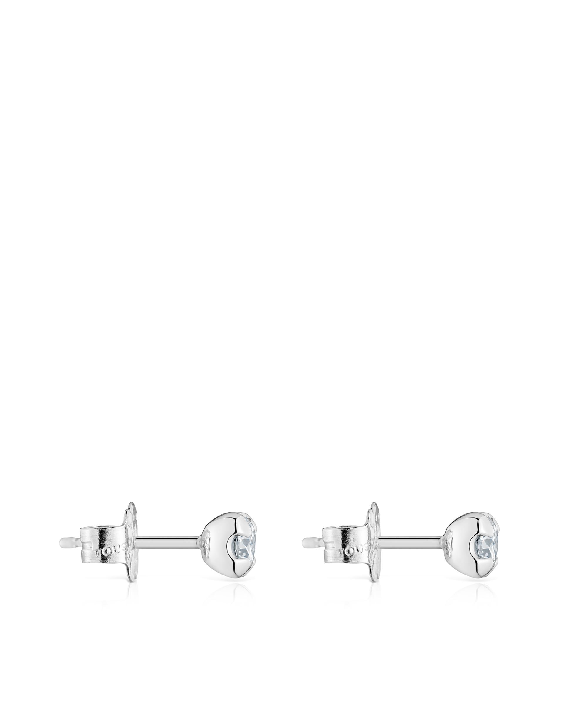 Brincos Curtos de Platina com Diamantes Criados em Laboratório Les Classiques Lgd Branco-2
