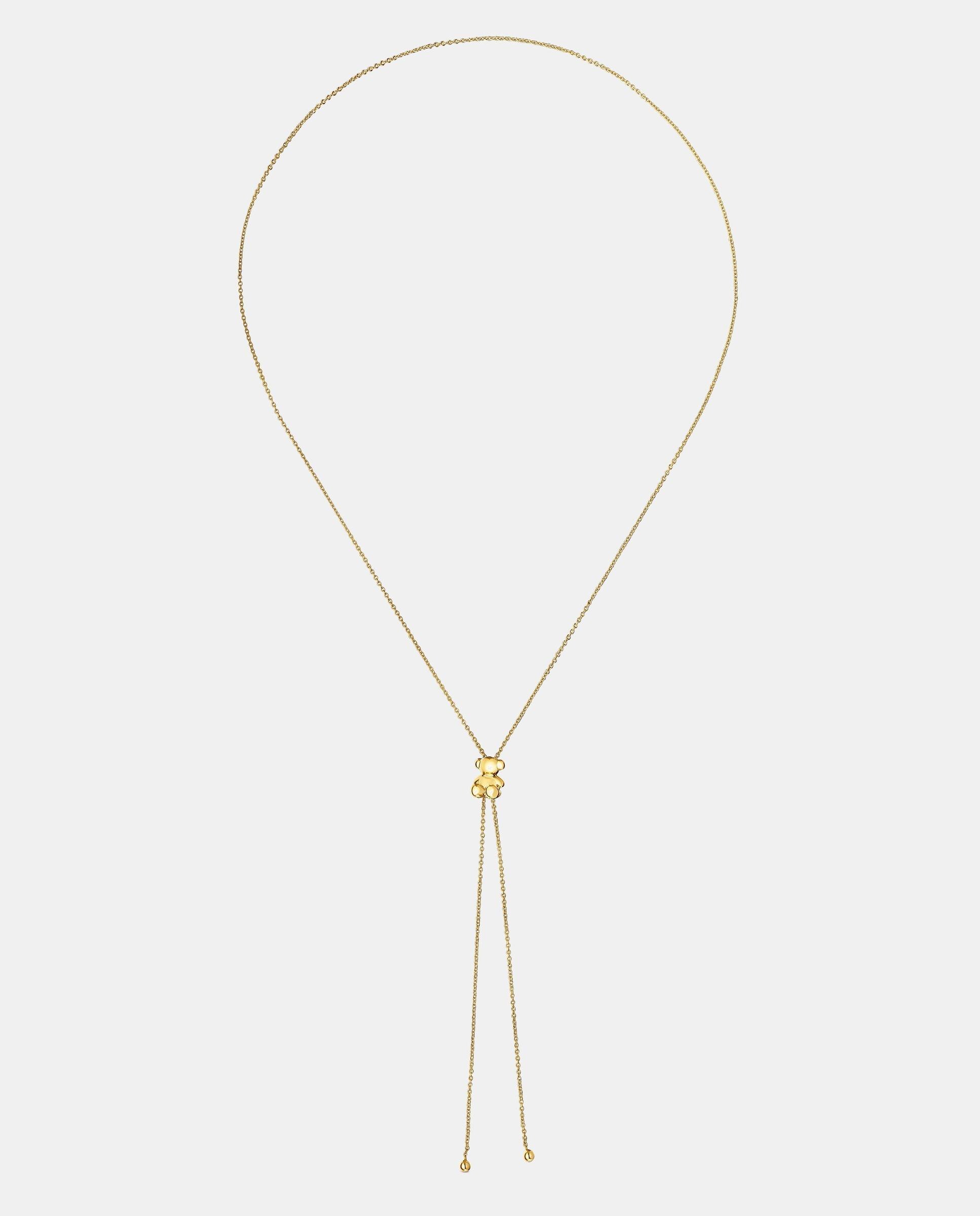 Imagem 0 de Colar Comprido com Banho de Ouro 18 Kt Sobre Prata e Motivo Urso Bold Bear