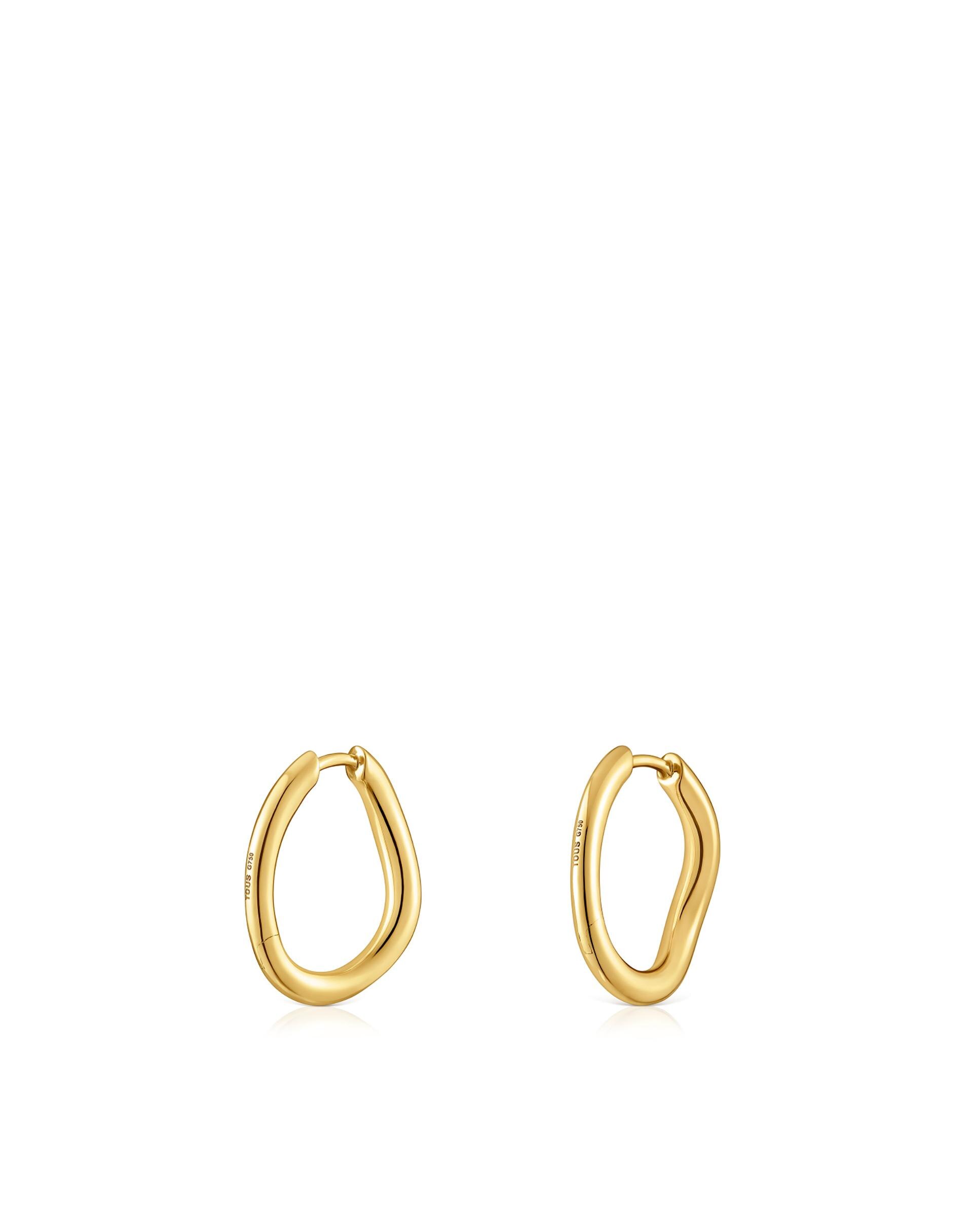 Brincos de Aro New Hav de Ouro Pequenos Dourado-3