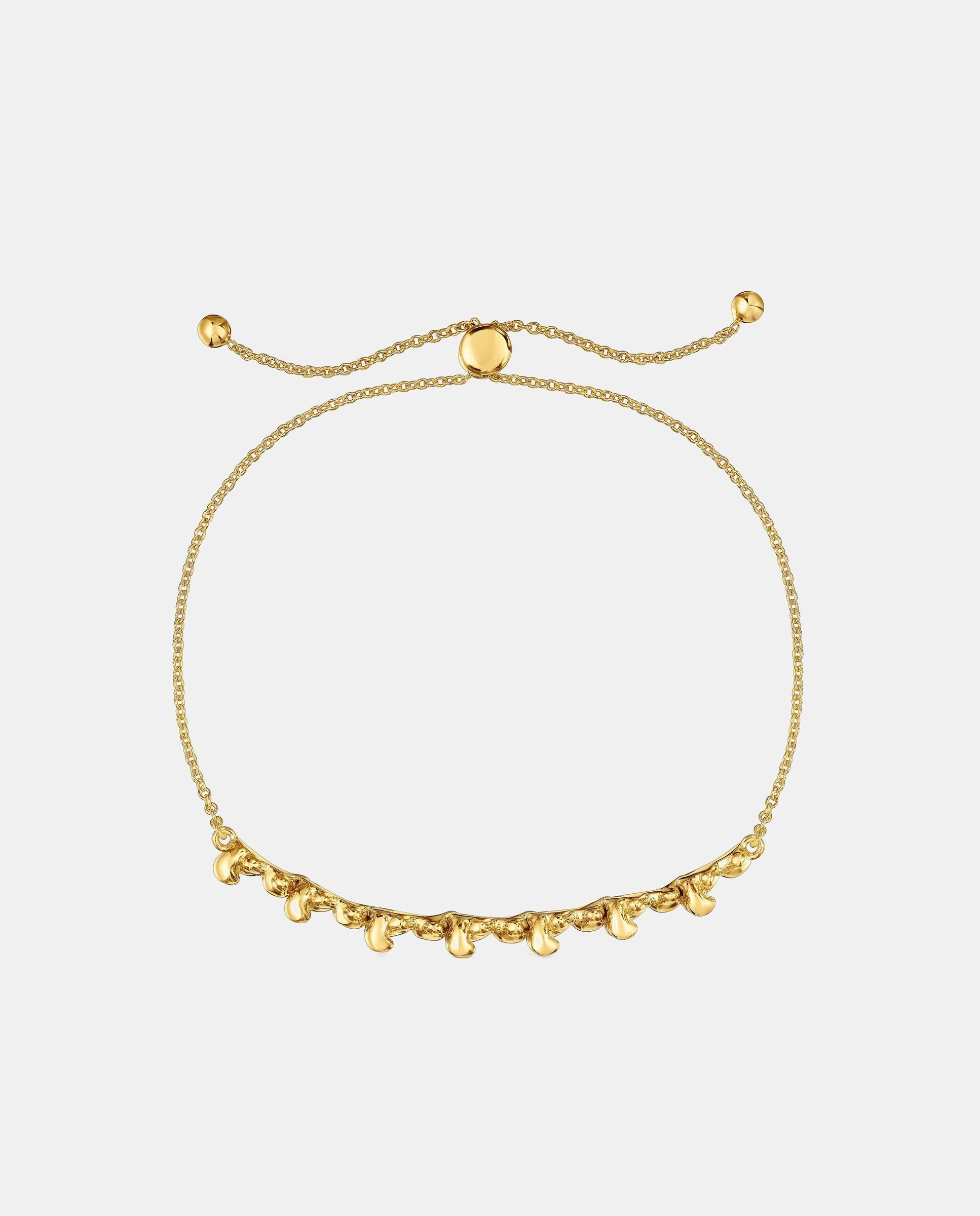 Pulseira de Corrente com Banho de Ouro 18 Kt Sobre Prata e Detalhe Bold Bear Dourado-2