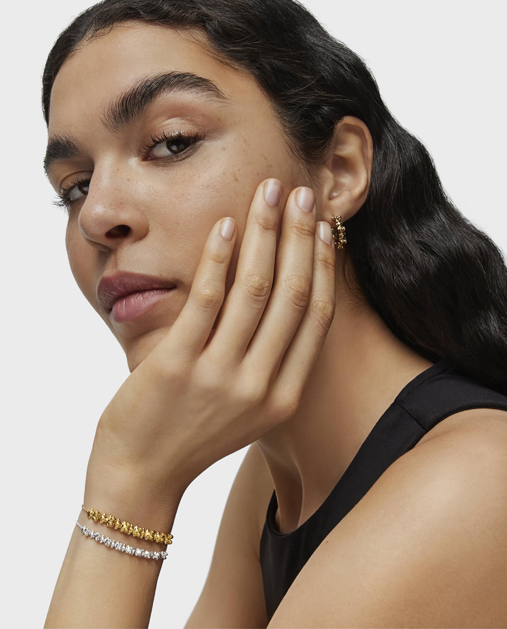 Pulseira de Corrente com Banho de Ouro 18 Kt Sobre Prata e Detalhe Bold Bear Dourado-5