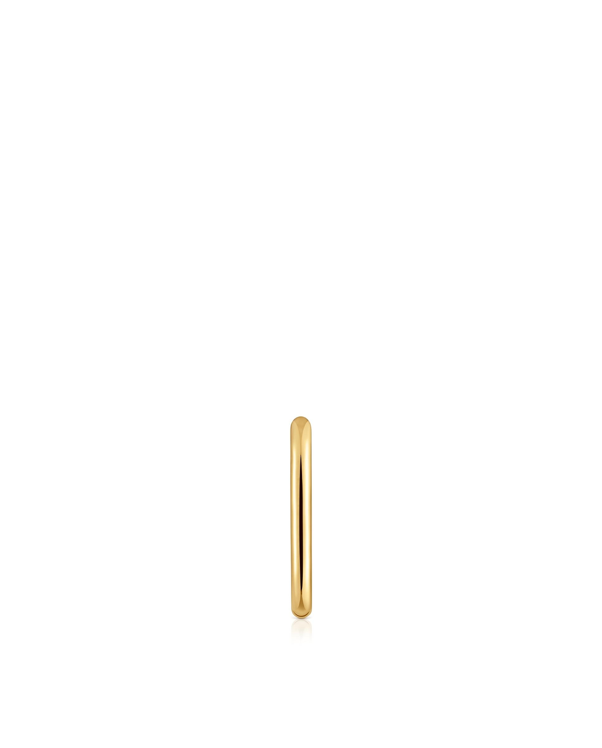 Piercing Solto New Silueta de Aro Oval Banhado em Ouro 18 Kt Sobre Prata Dourado-2