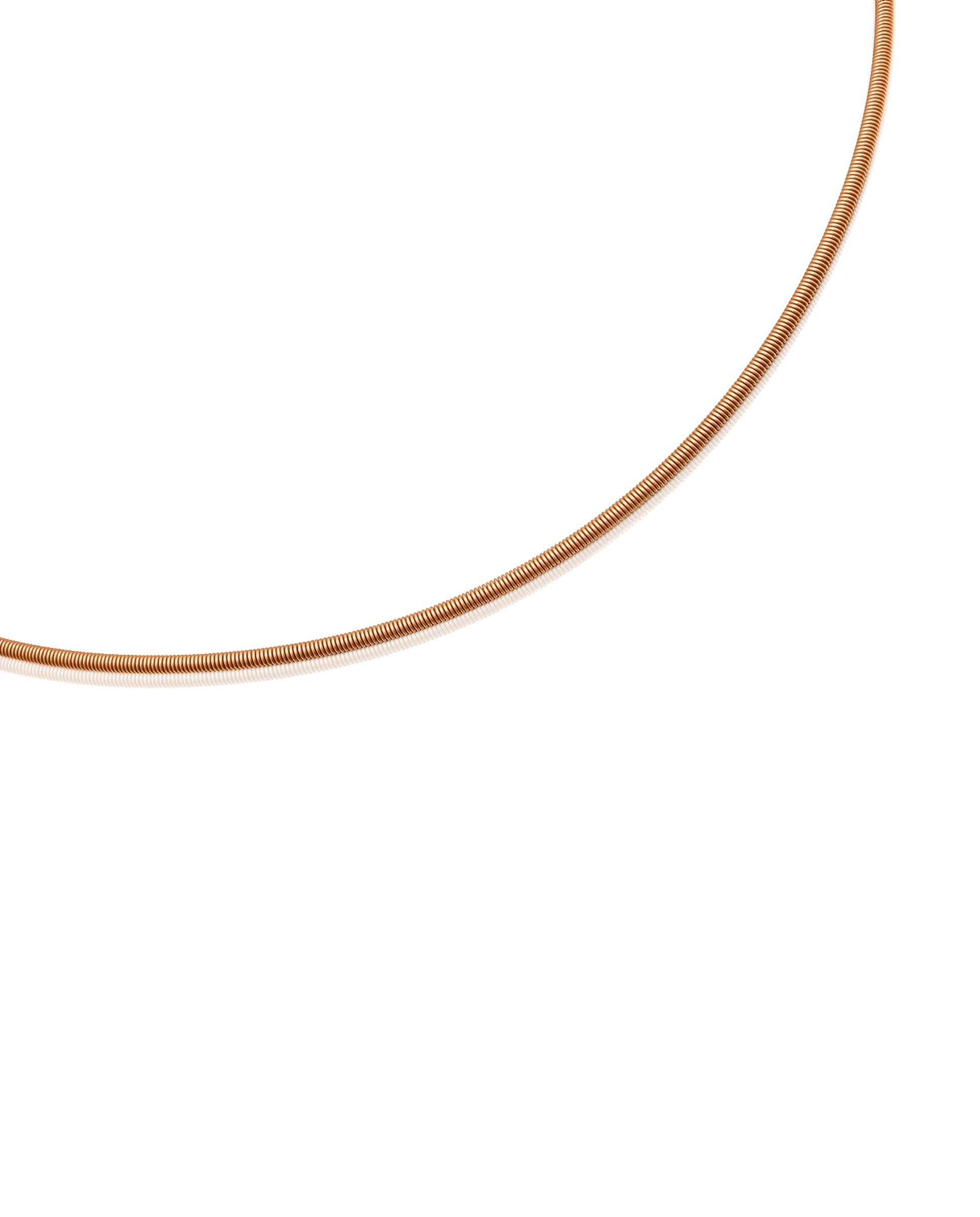 Colar Mesh Tube de Aço Ip em Laranja Laranja-2