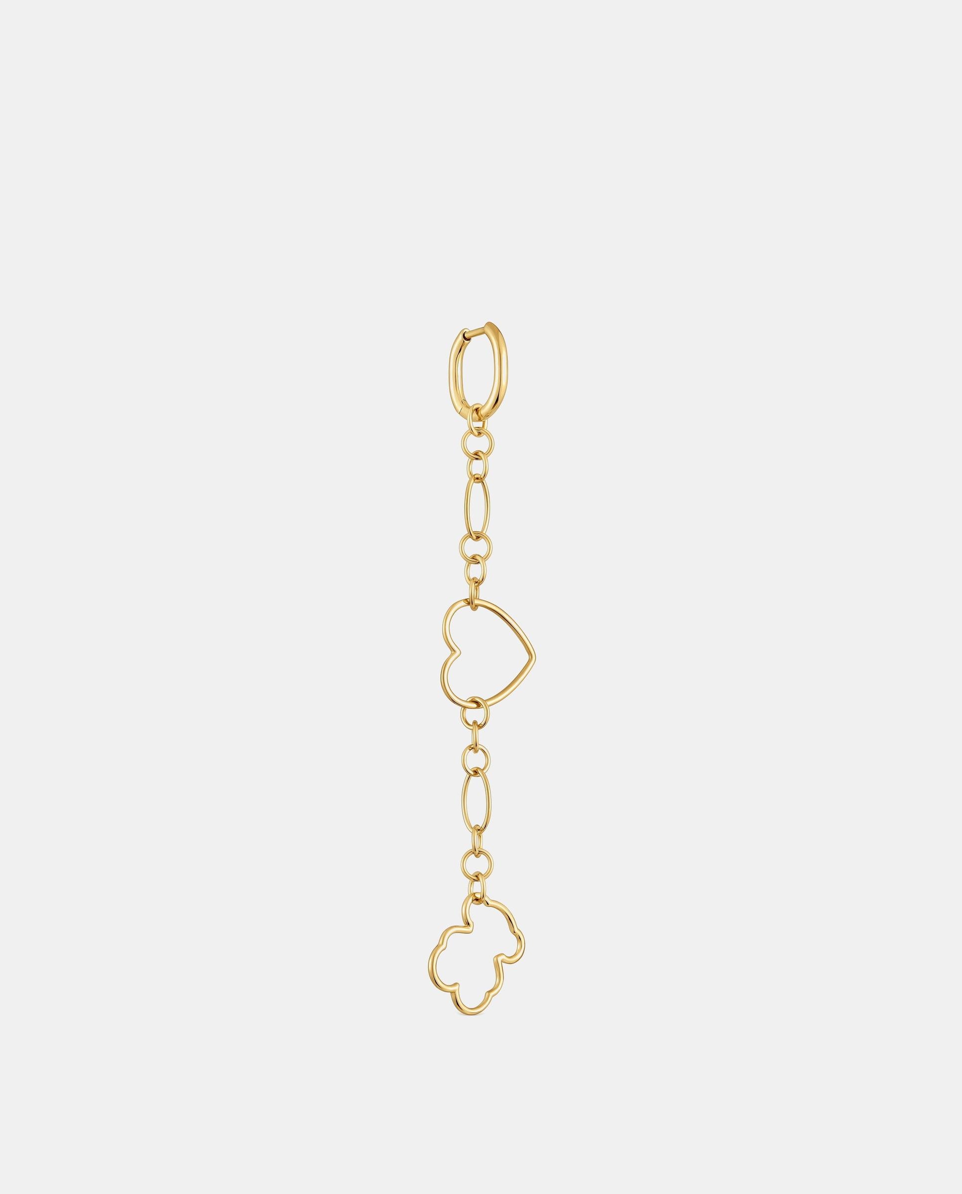Piercing New Silueta Comprido Banhado a Ouro 18 Kt Sobre Prata Dourado-2