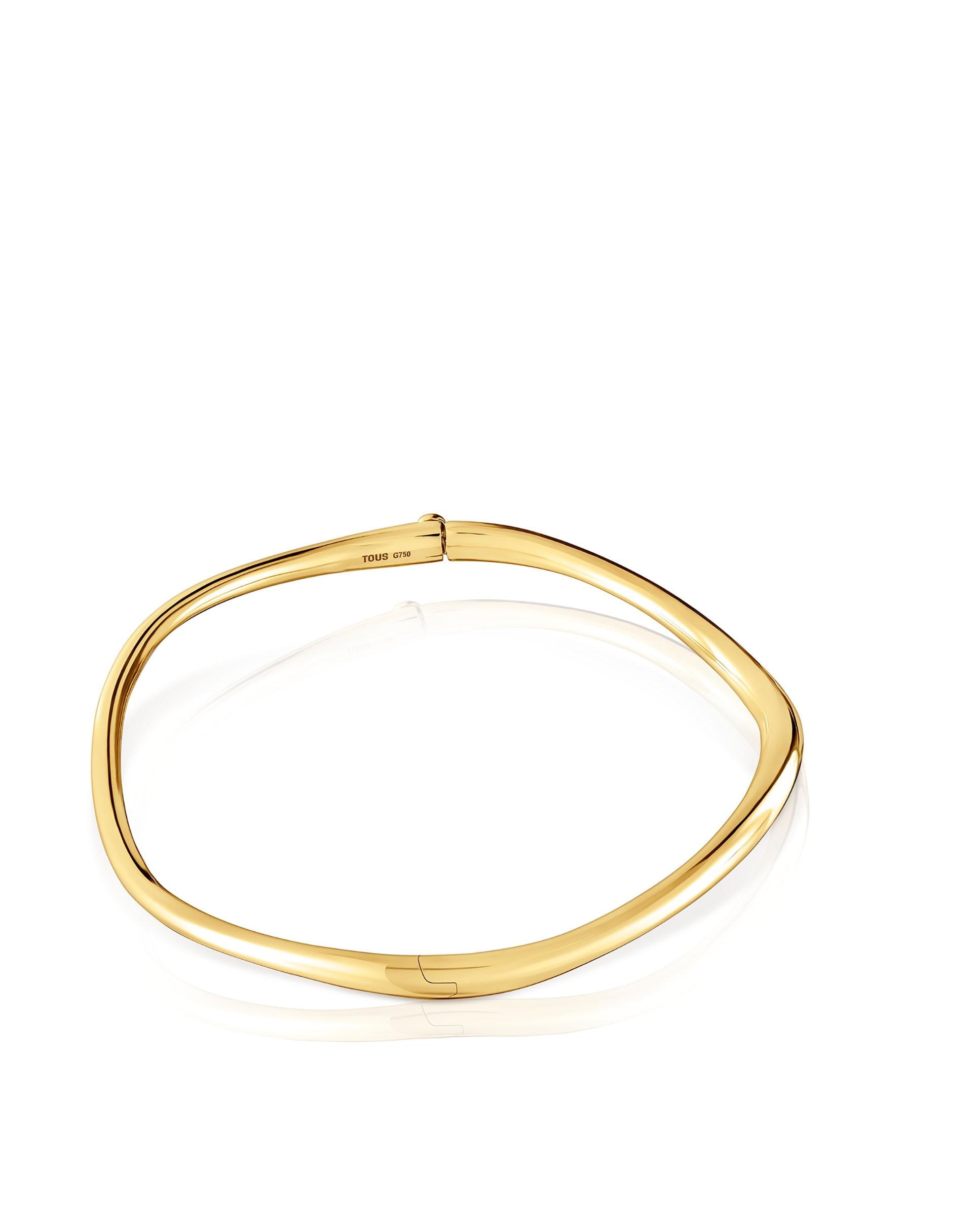 Bracelete Escrava New Hav de Ouro Degradé Dourado-2