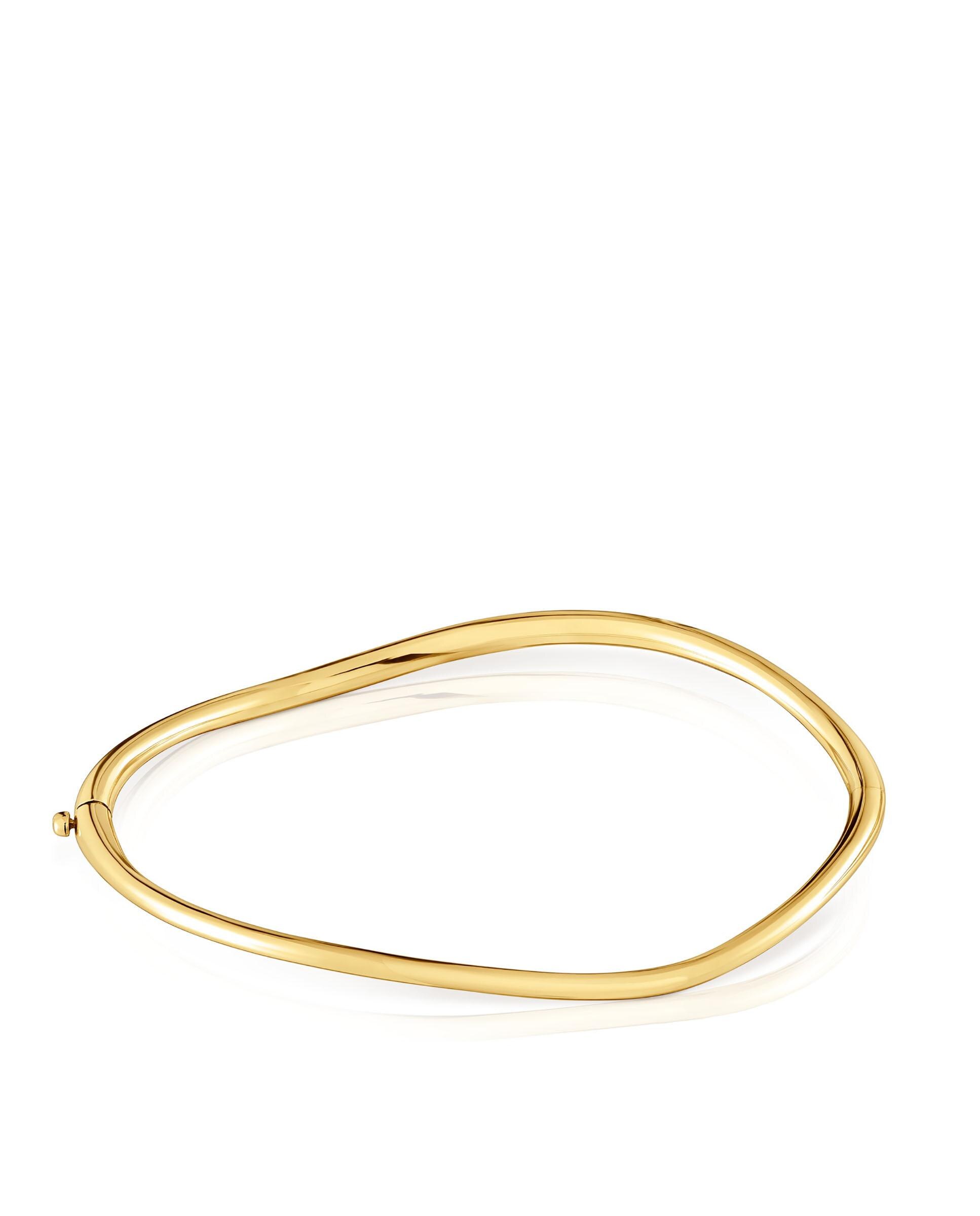 Bracelete Escrava New Hav de Ouro Degradé Dourado-3