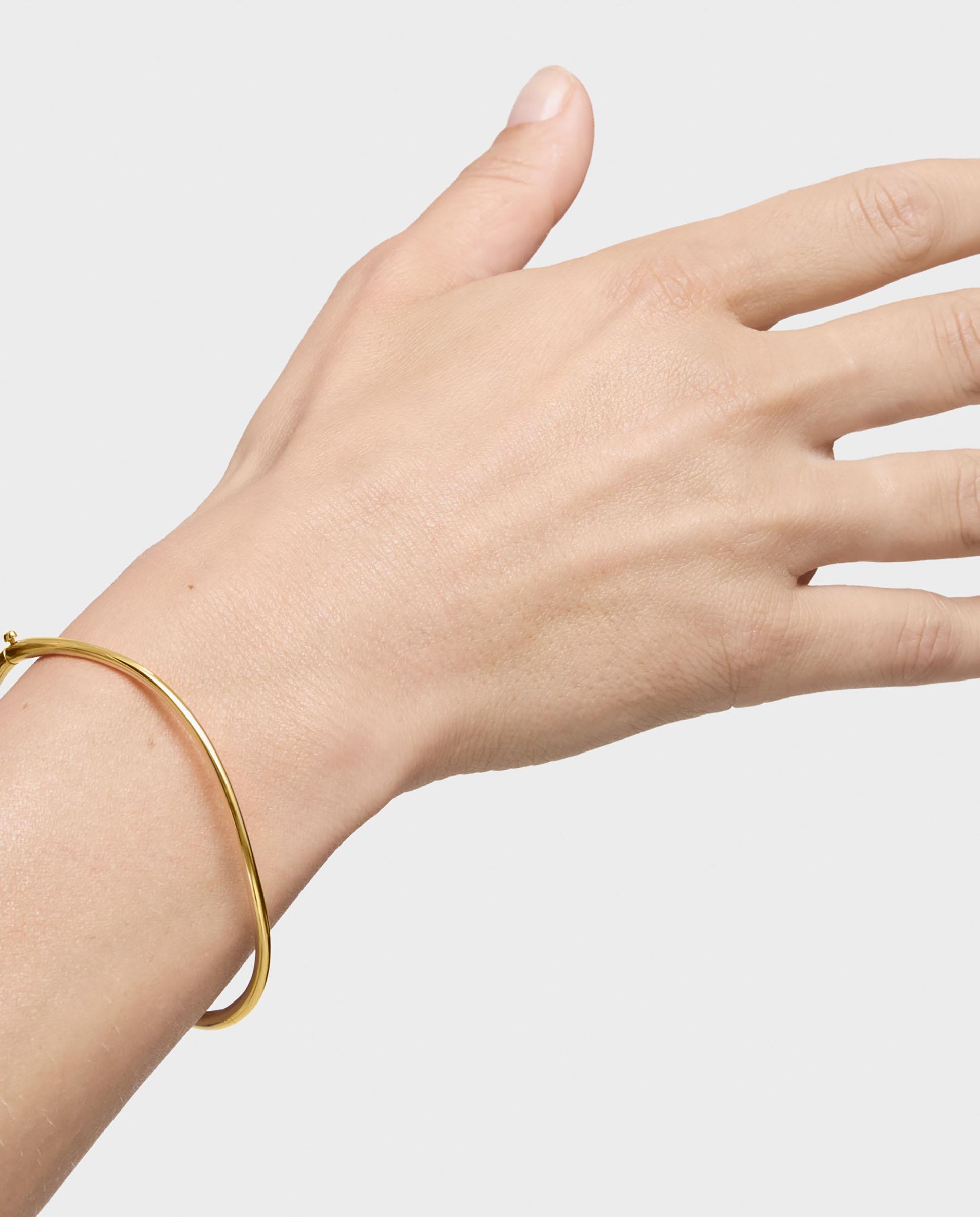 Bracelete Escrava New Hav de Ouro Degradé Dourado-4