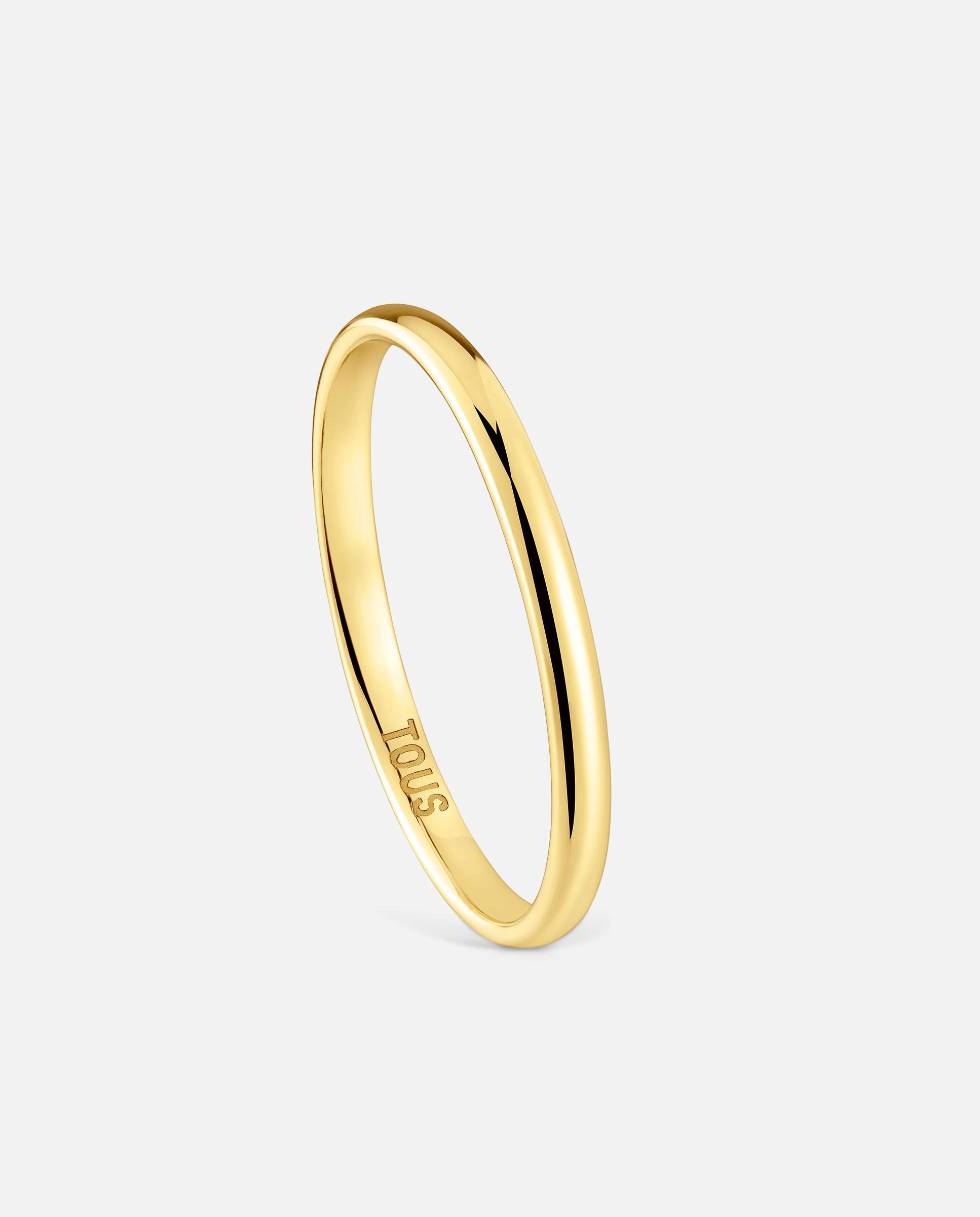 Imagem 0 de Anel Aliança de Casamento de Ouro Meia Cana 2 Mm