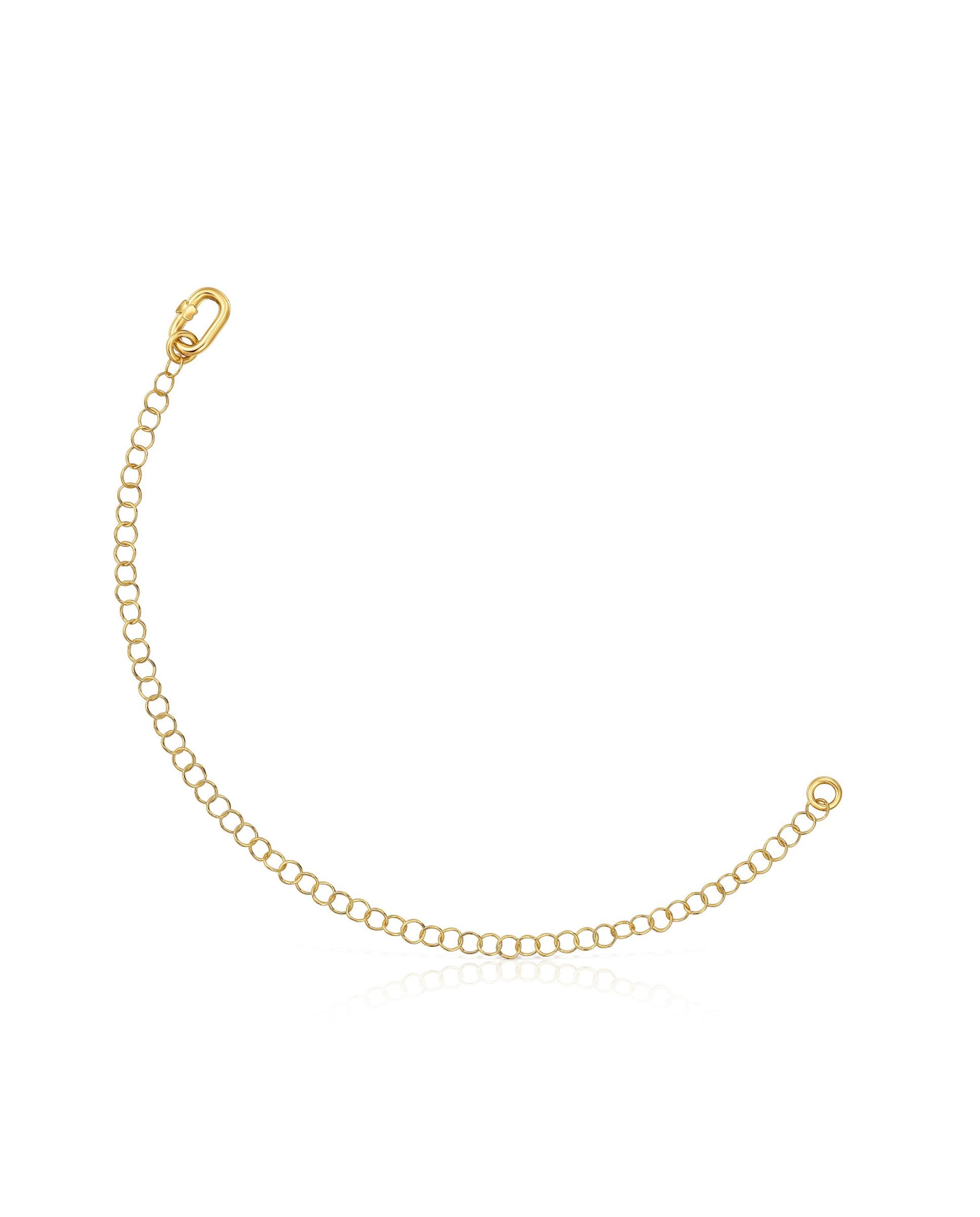 Pulseira de Corrente Hold Oval de Ouro Dourado-1